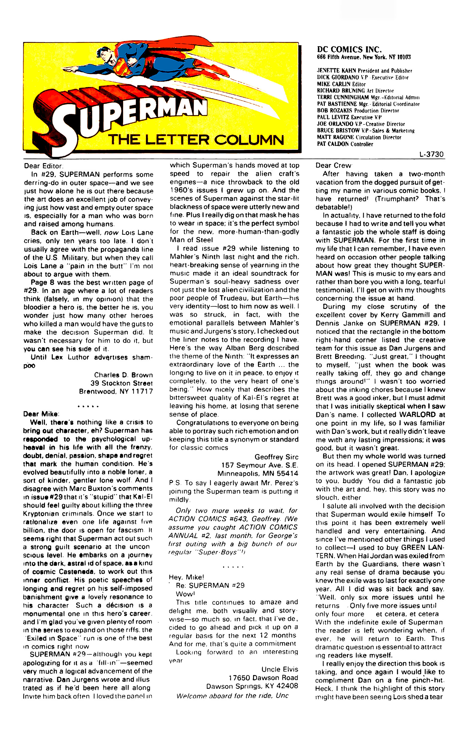 Read online Superman (1987) comic -  Issue #33 - 24