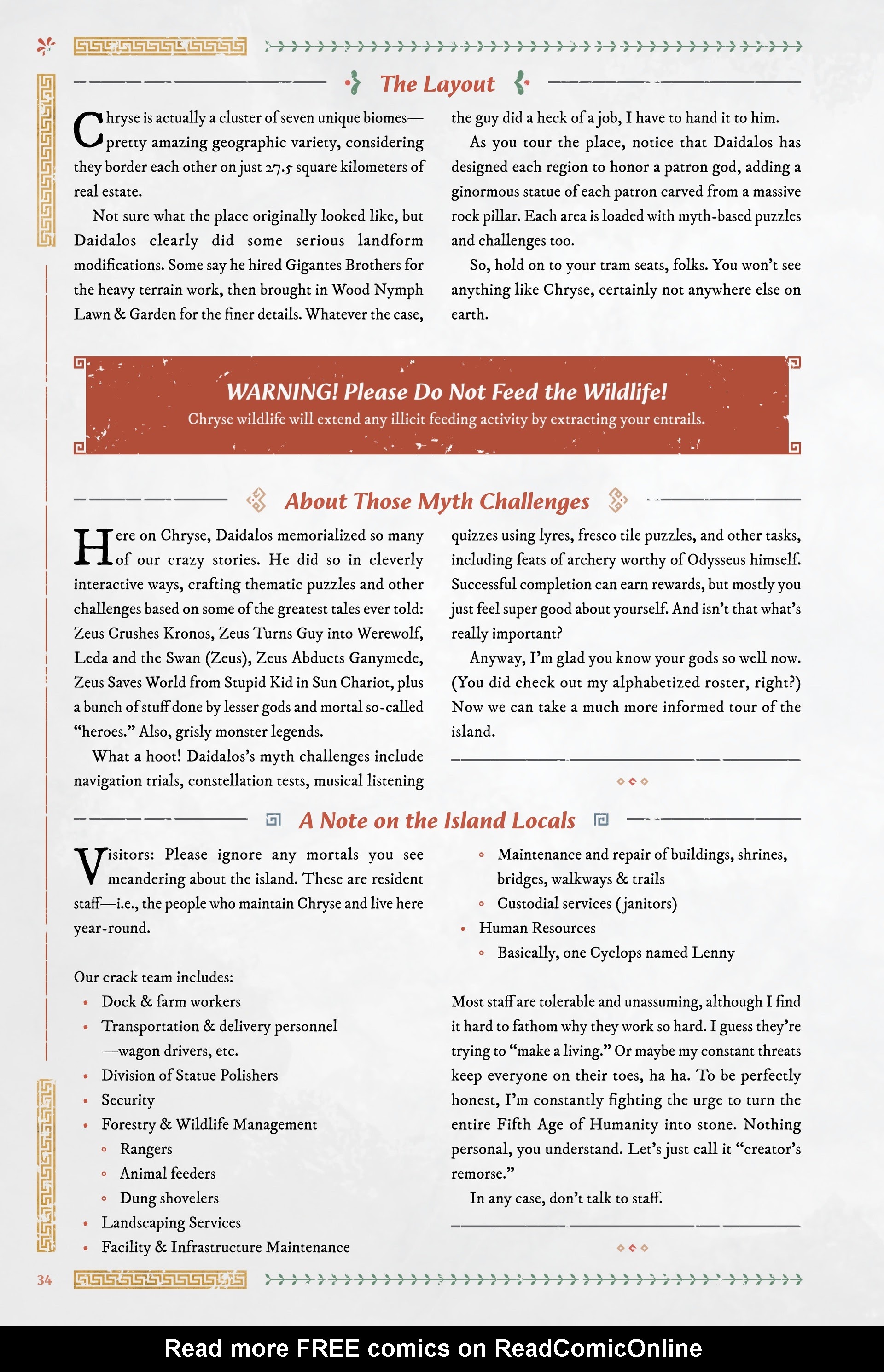 Read online Immortals Fenyx Rising: A Traveler's Guide to the Golden Isle comic -  Issue # TPB - 34