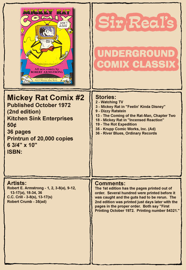 Read online Mickey Rat comic -  Issue #2 - 1