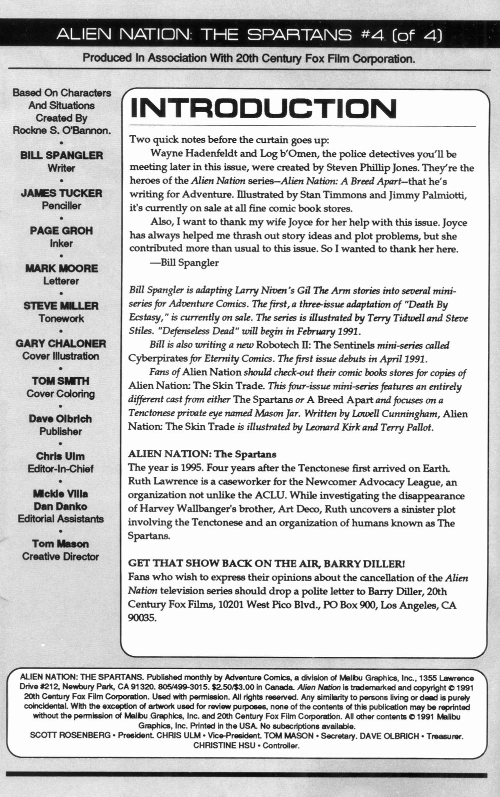 Read online Alien Nation: The Spartans comic -  Issue #4 - 2