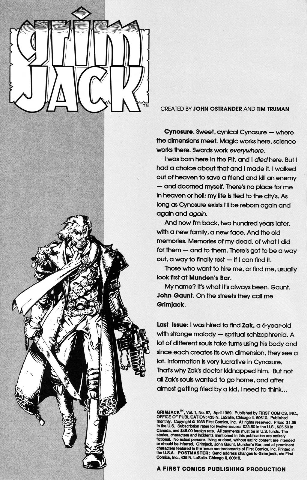 Read online Grimjack comic -  Issue #57 - 2