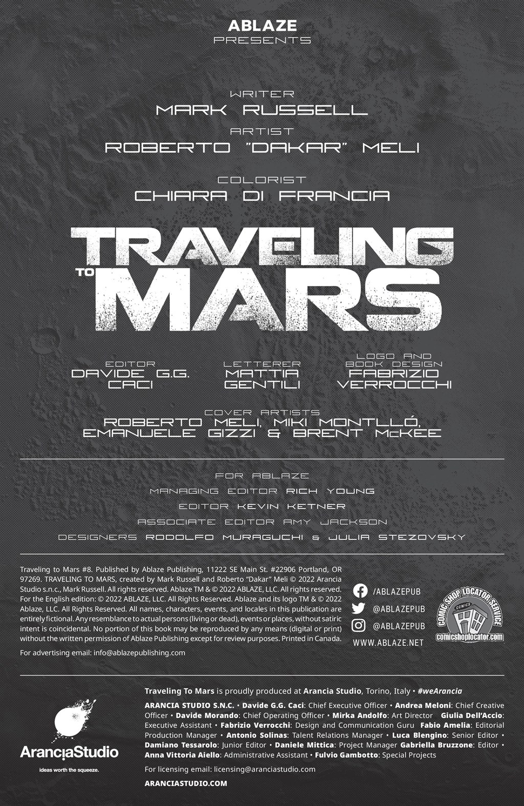 Read online Traveling To Mars comic -  Issue #8 - 2