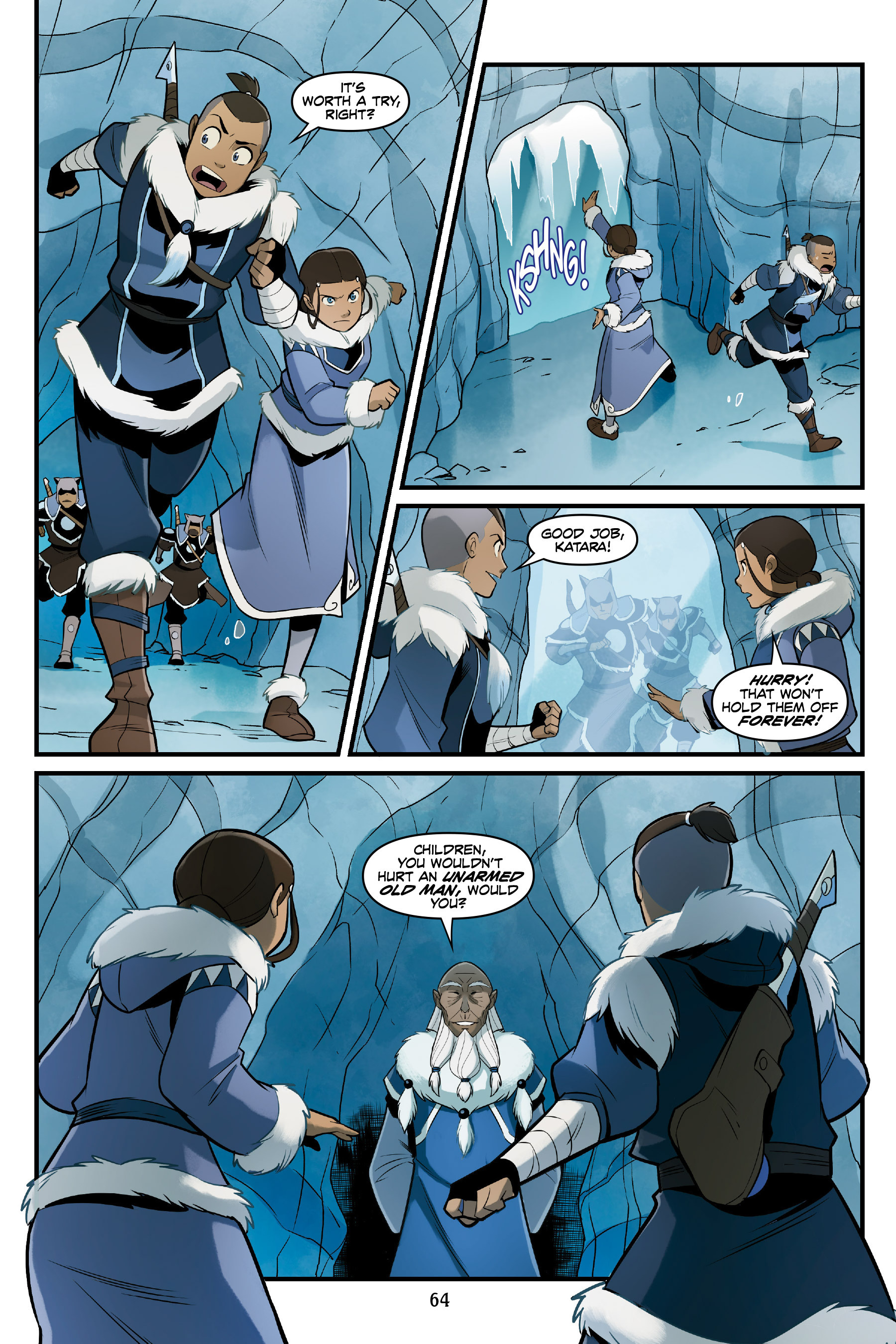 Read online Nickelodeon Avatar: The Last Airbender - North and South comic -  Issue #1 - 63