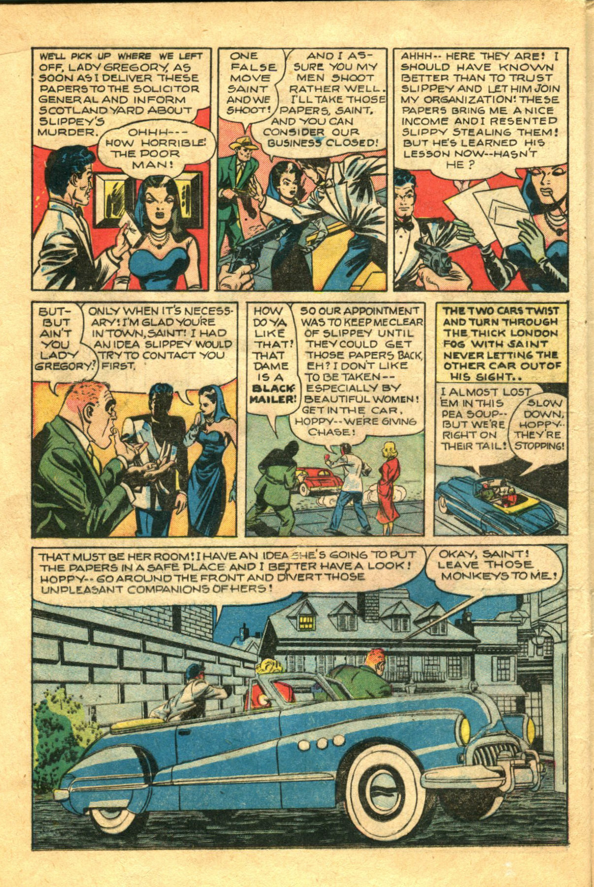 Read online The Saint (1947) comic -  Issue #7 - 16