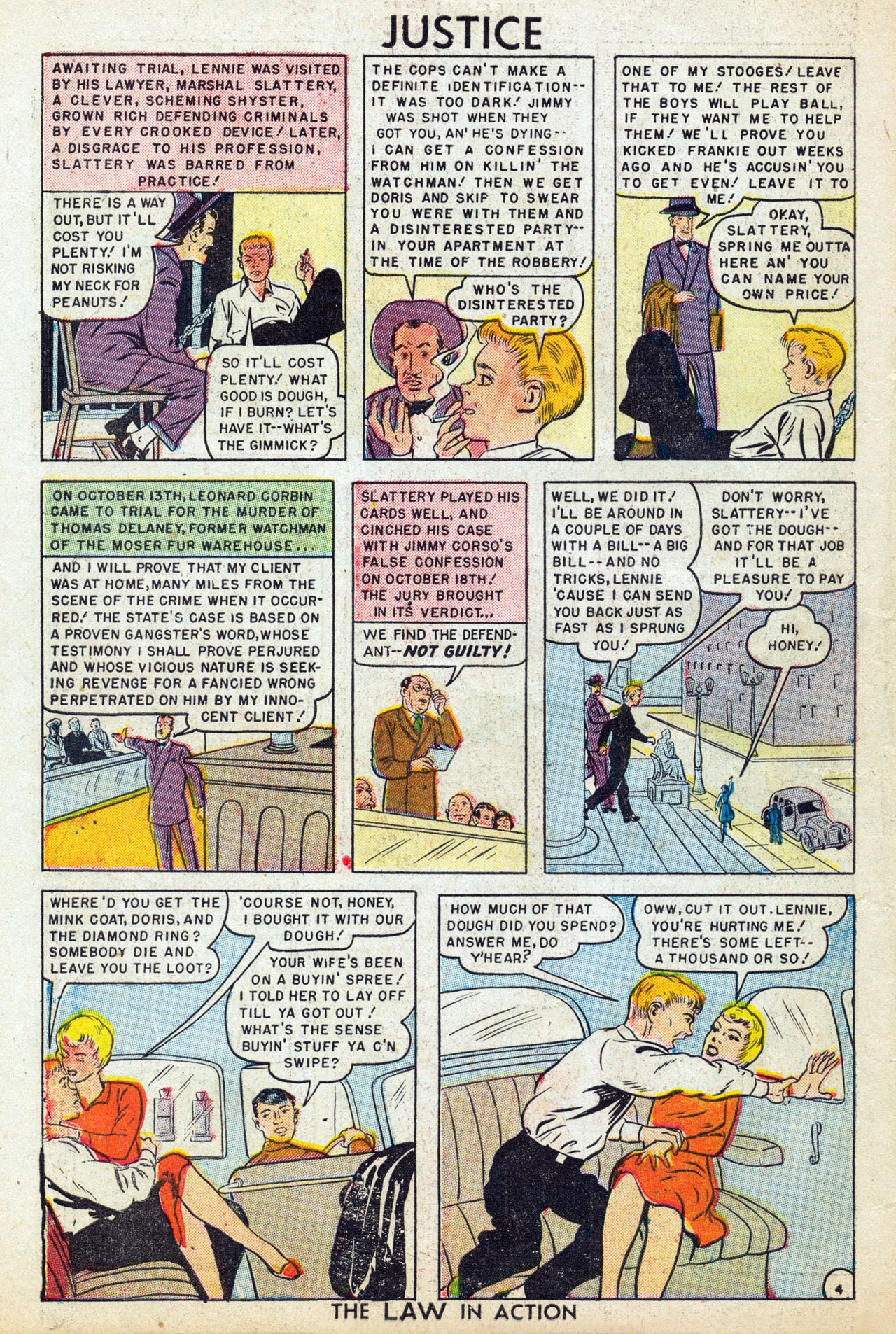 Read online Justice (1947) comic -  Issue #10 - 6