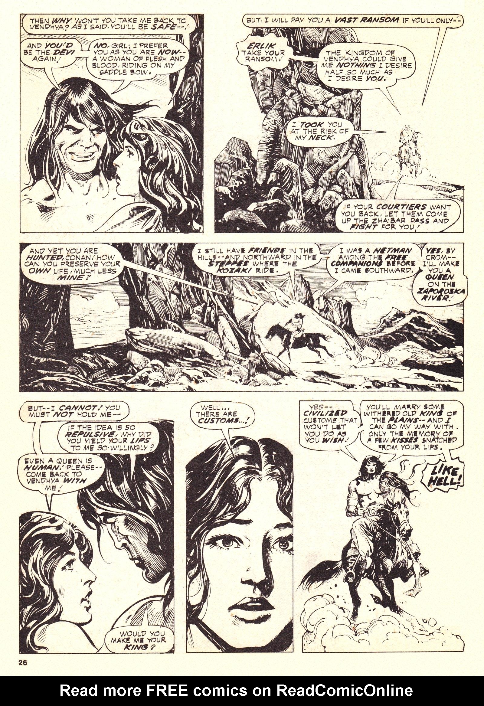Read online The Savage Sword of Conan (1975) comic -  Issue #8 - 26