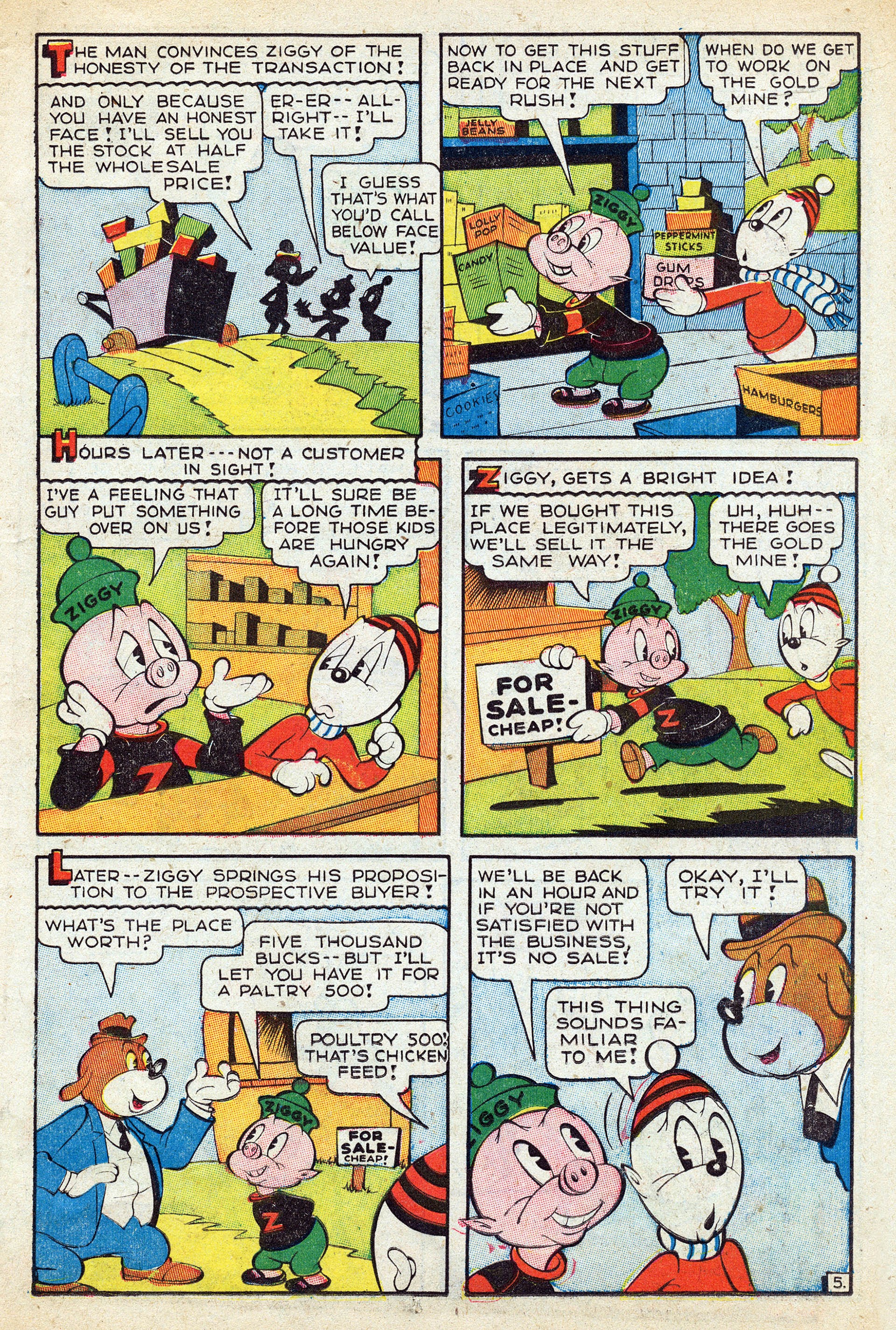 Read online Ziggy Pig-Silly Seal Comics (1944) comic -  Issue #1 - 15