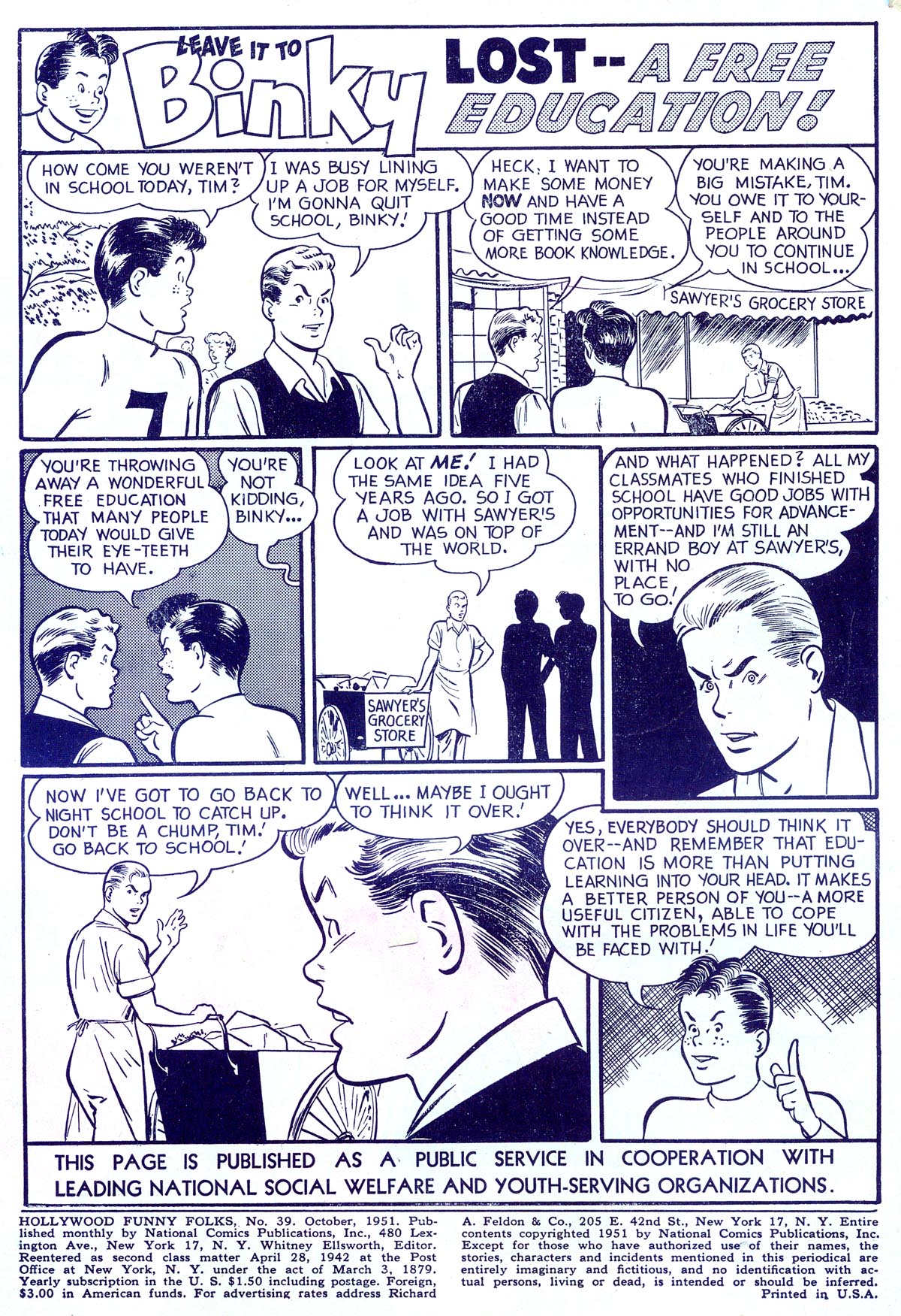 Read online Hollywood Funny Folks comic -  Issue #39 - 2