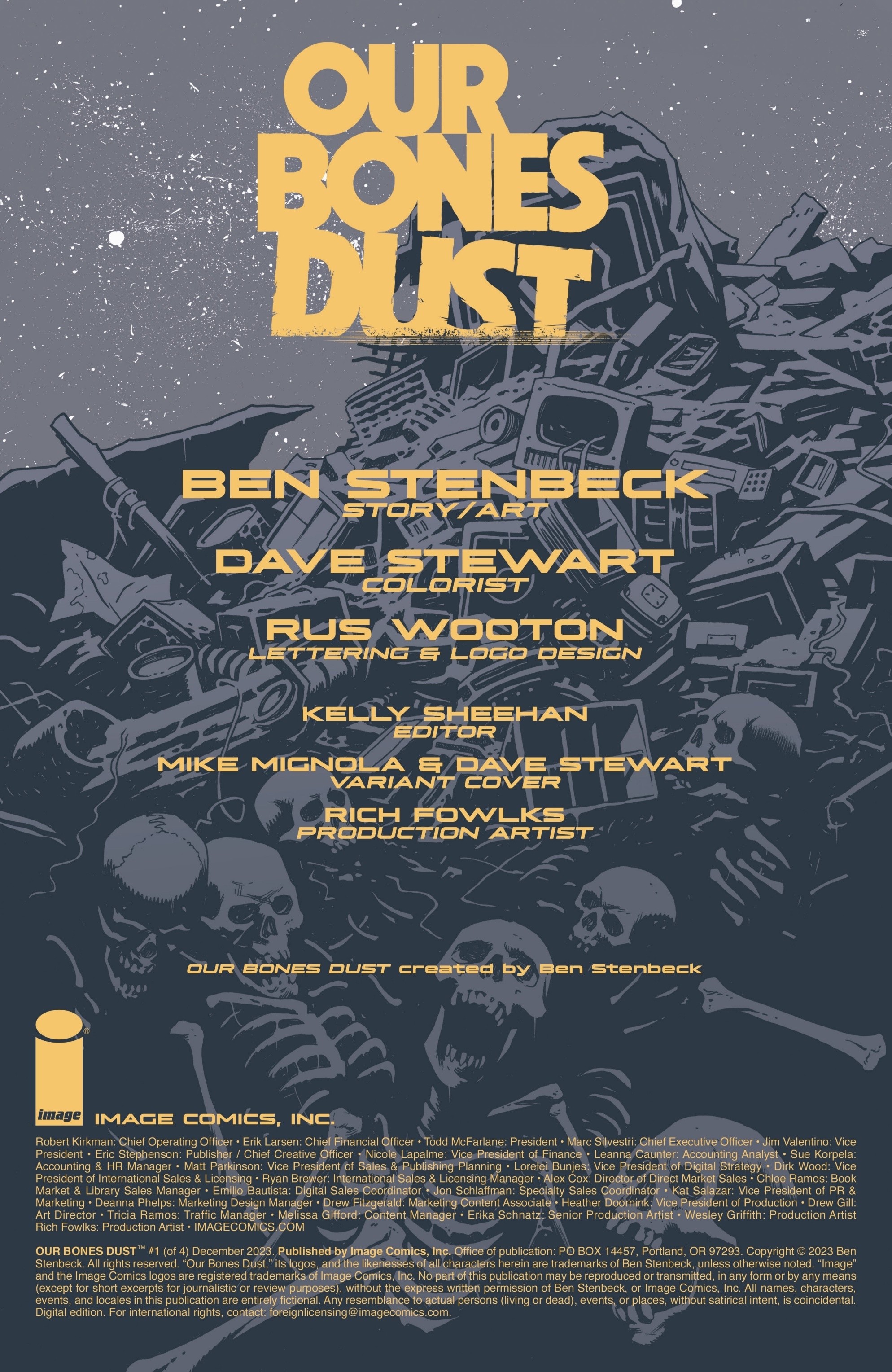 Read online Our Bones Dust comic -  Issue #1 - 2