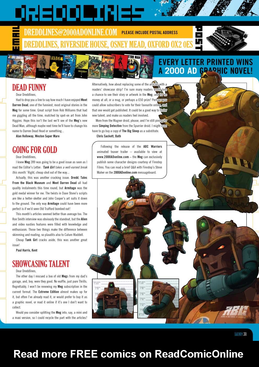 Read online Judge Dredd Megazine (Vol. 5) comic -  Issue #291 - 31