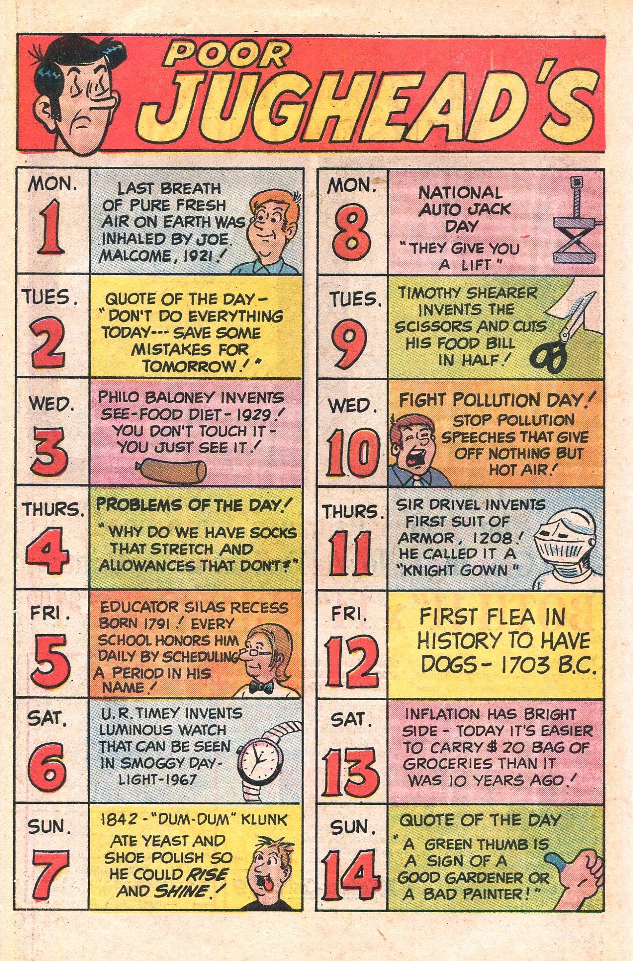 Read online Jughead's Jokes comic -  Issue #37 - 22