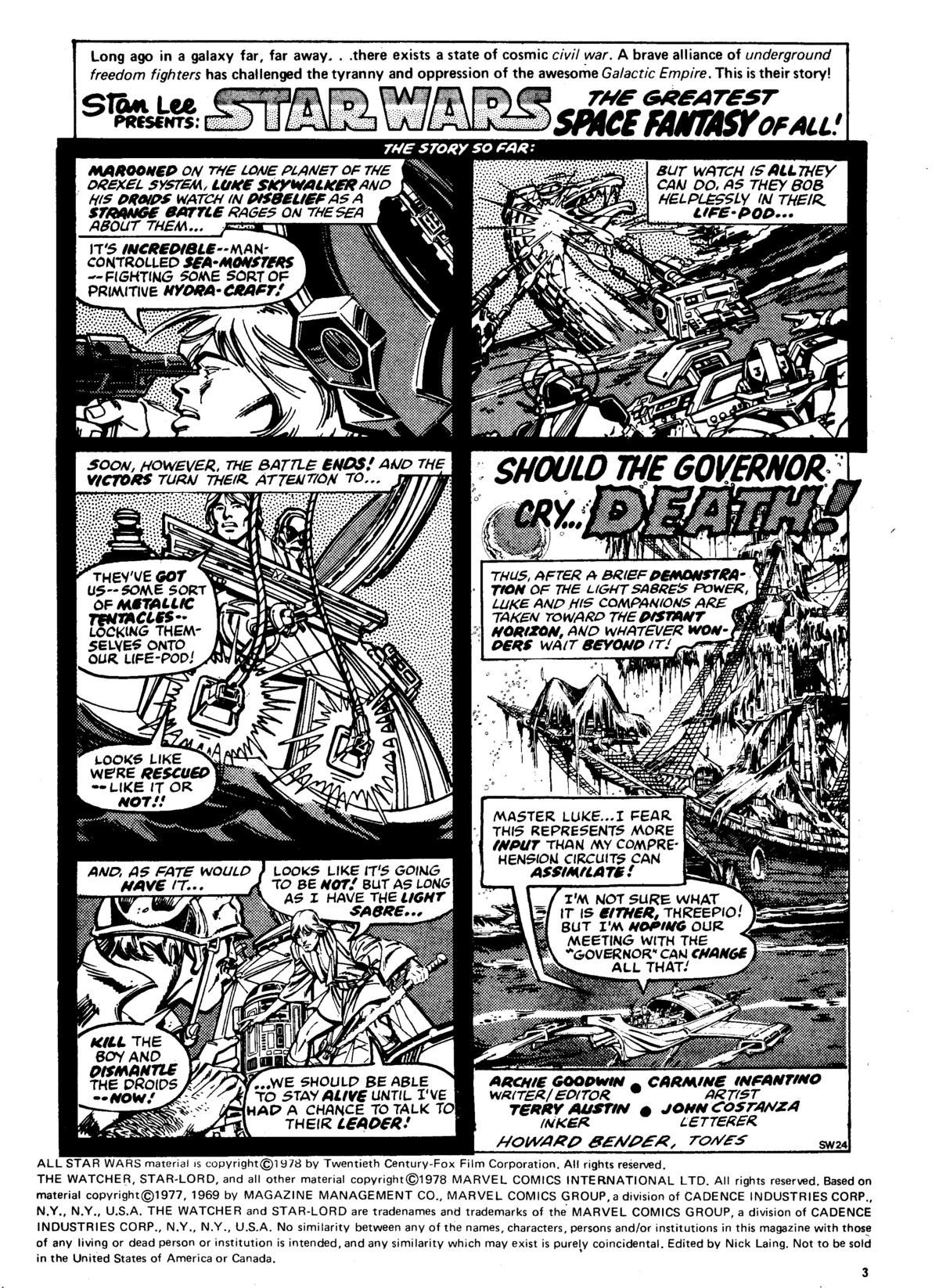 Read online Star Wars Weekly comic -  Issue #24 - 3