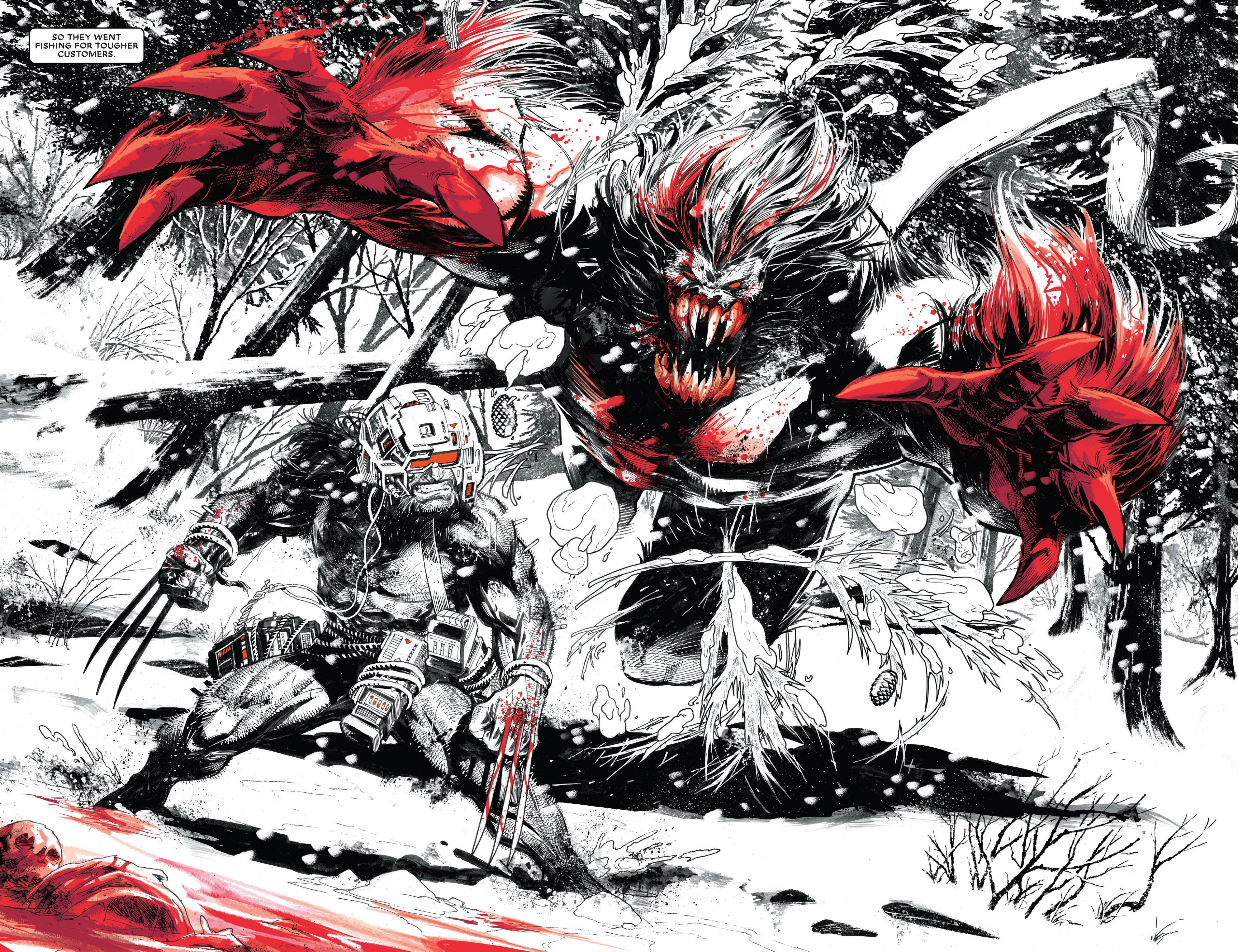 Read online Wolverine: Black, White & Blood comic -  Issue #1 - 5