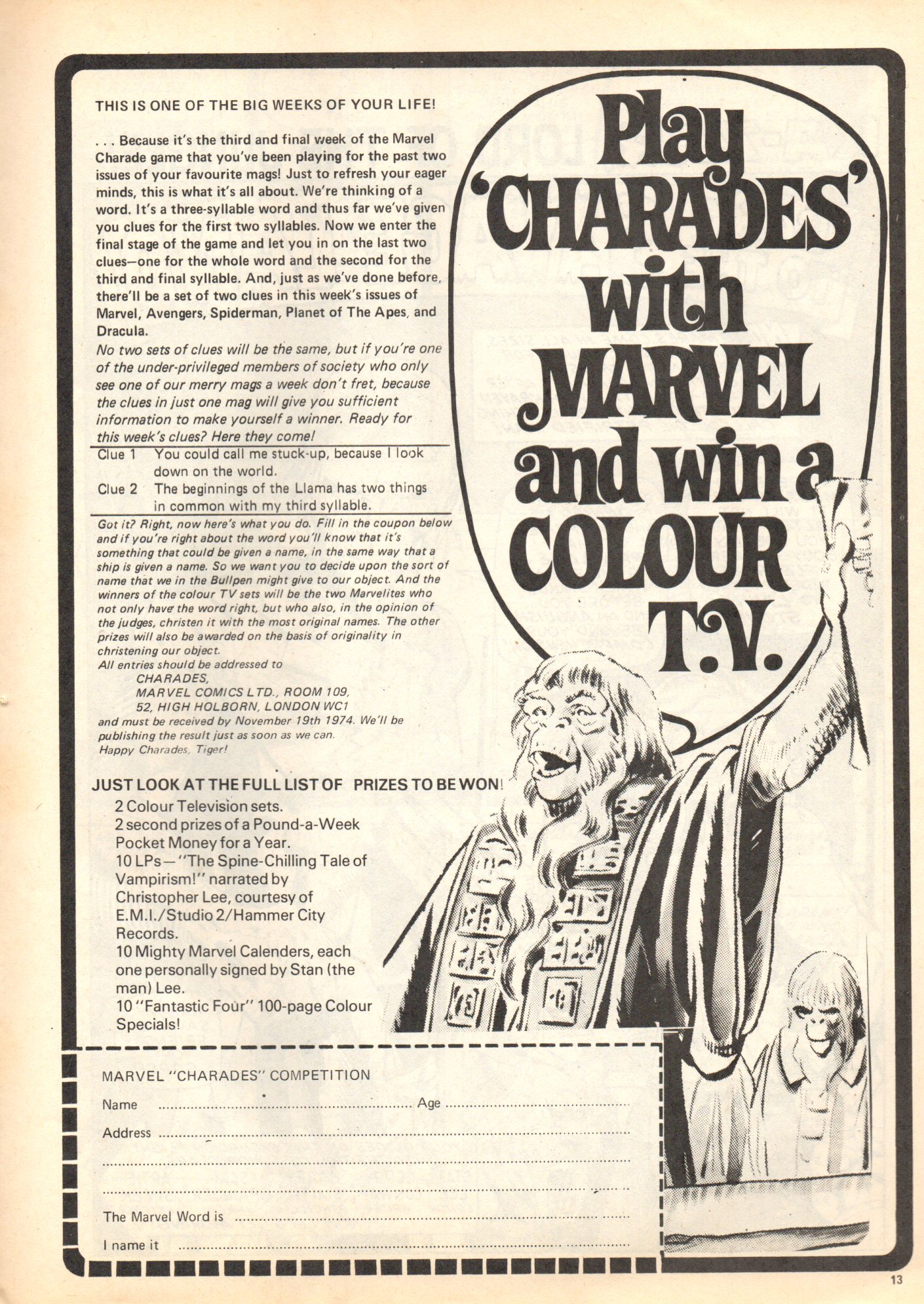 Read online Planet of the Apes (1974) comic -  Issue #4 - 13