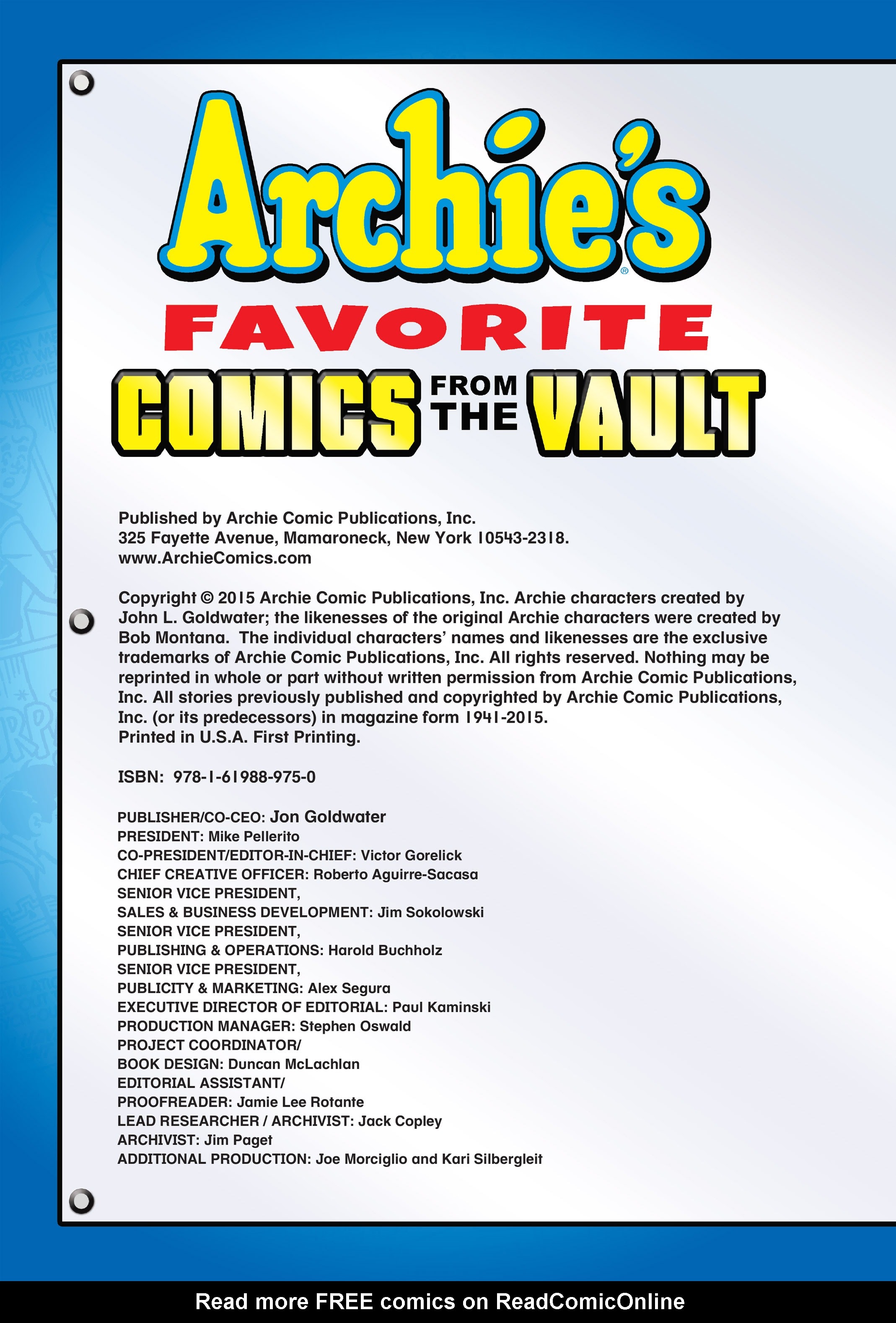 Read online Archie's Favorite Comics From the Vault comic -  Issue # TPB (Part 1) - 3