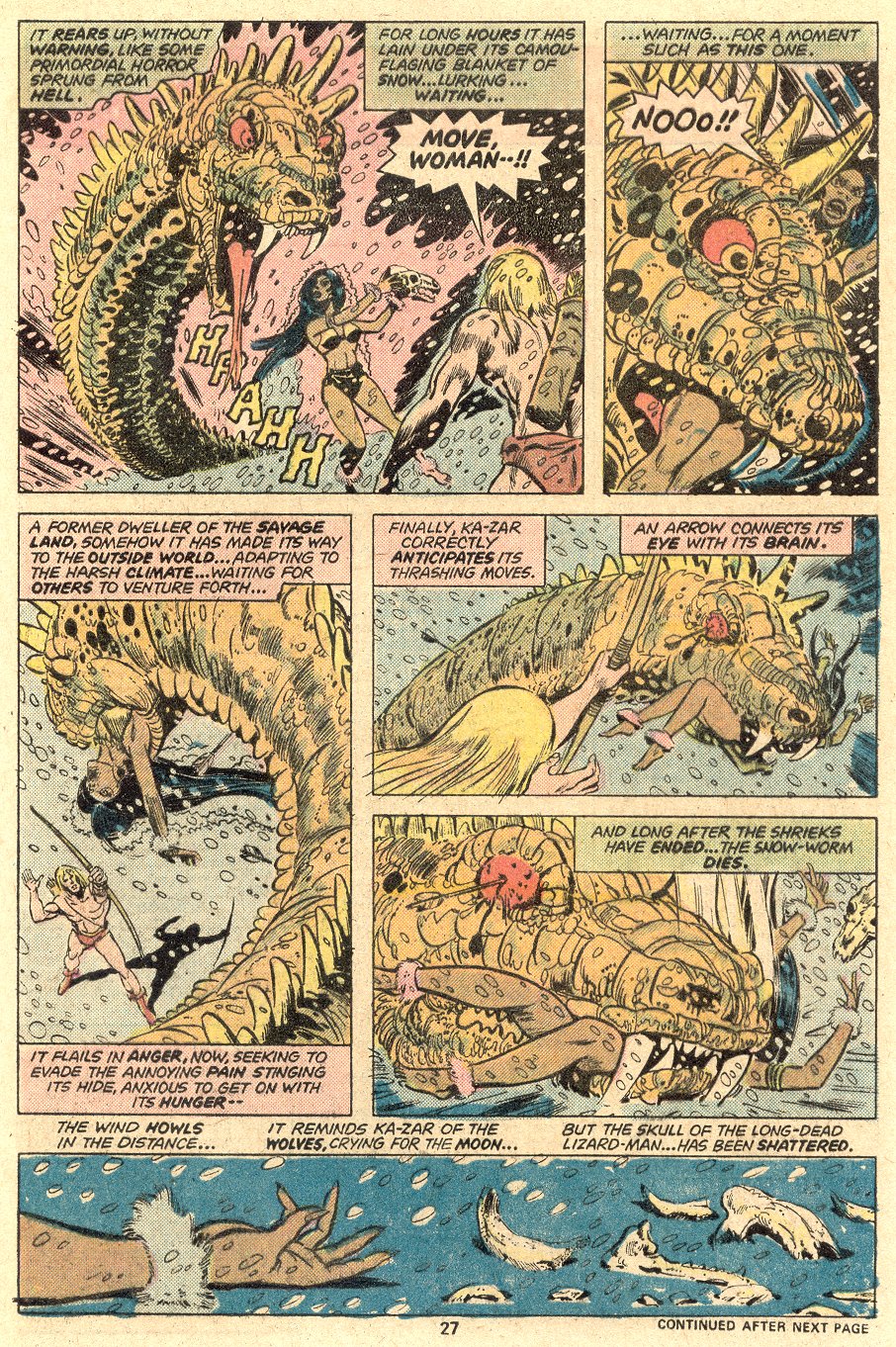Read online Ka-Zar comic -  Issue #13 - 19