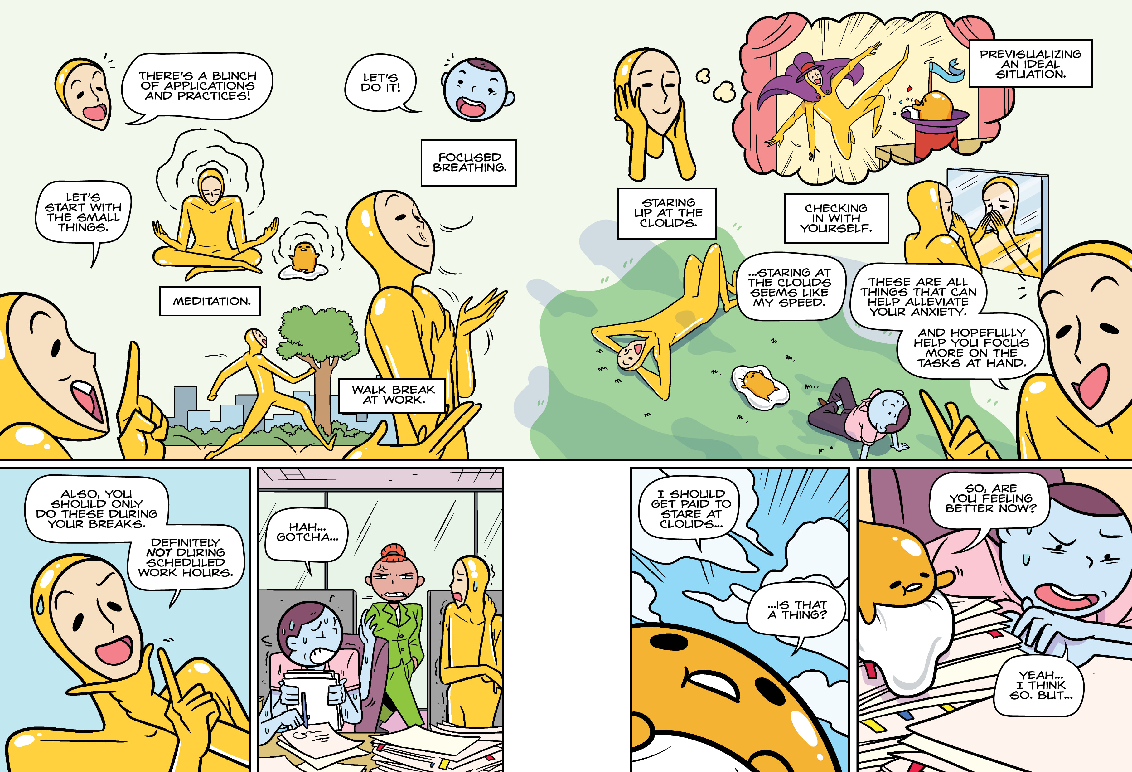 Read online Gudetama comic -  Issue # Mindfulness for the Lazy - 11