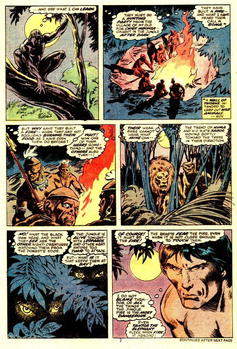 Read online Tarzan (1977) comic -  Issue #7 - 6