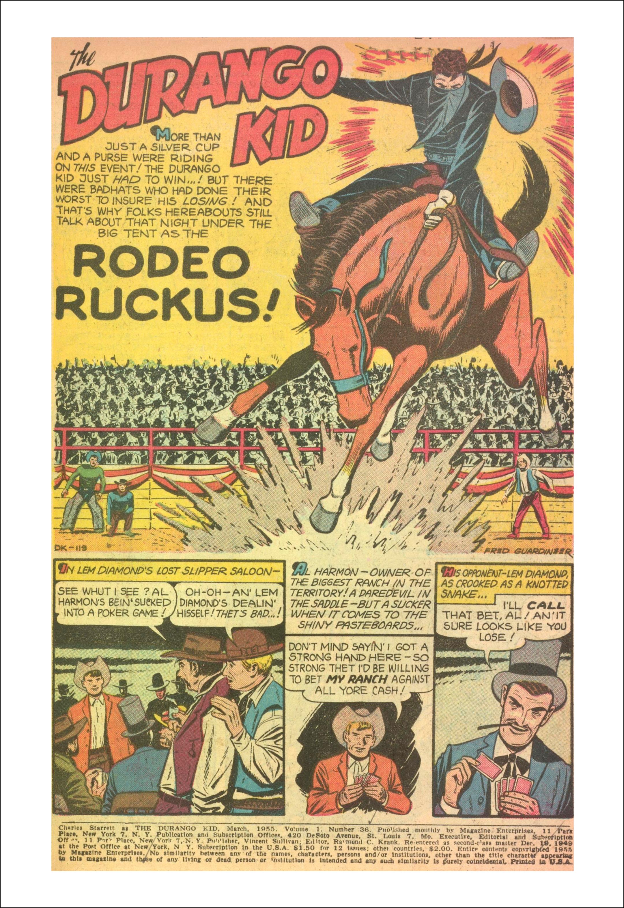 Read online Charles Starrett as The Durango Kid comic -  Issue #36 - 3
