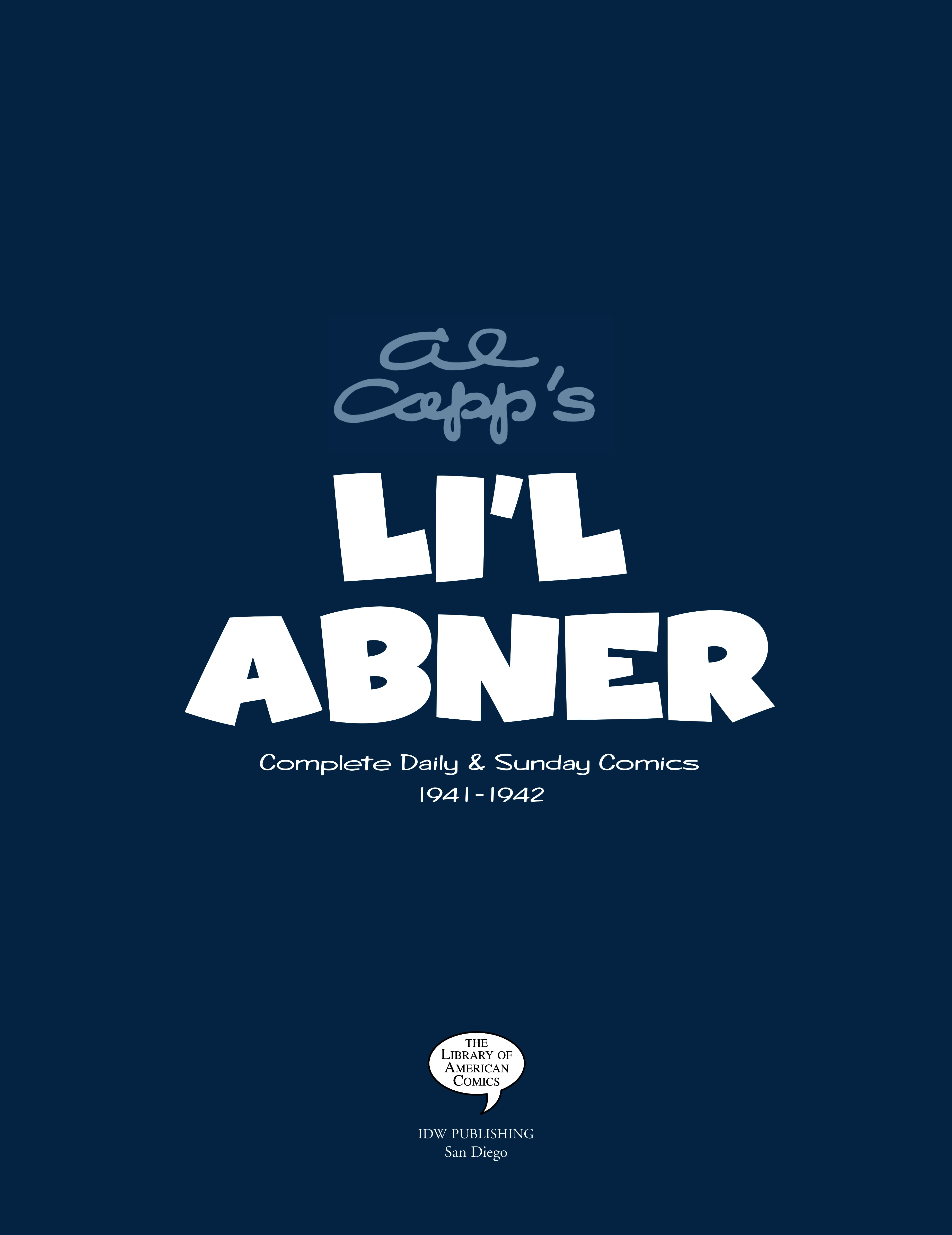 Read online Al Capp's Li'l Abner Complete Daily & Color Sunday Comics comic -  Issue # TPB 4 (Part 1) - 4