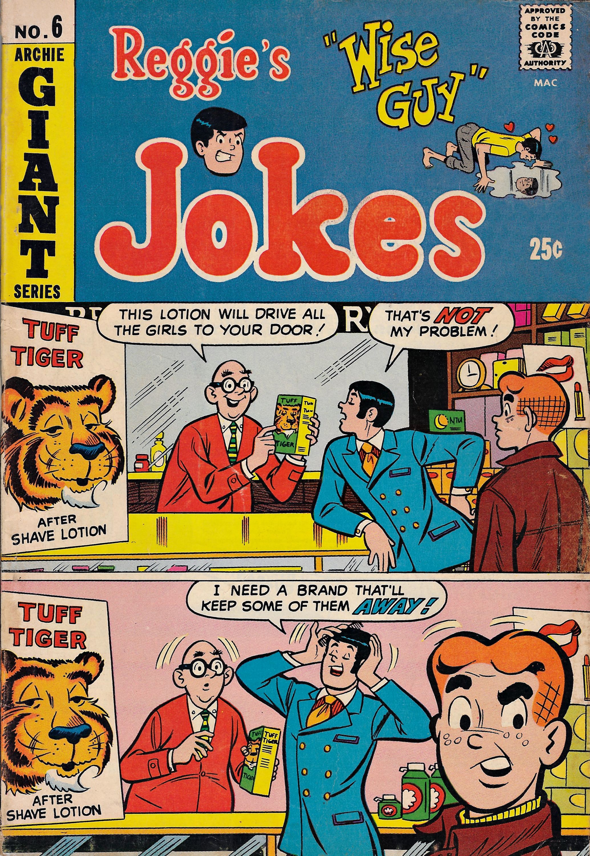 Read online Reggie's Wise Guy Jokes comic -  Issue #6 - 1