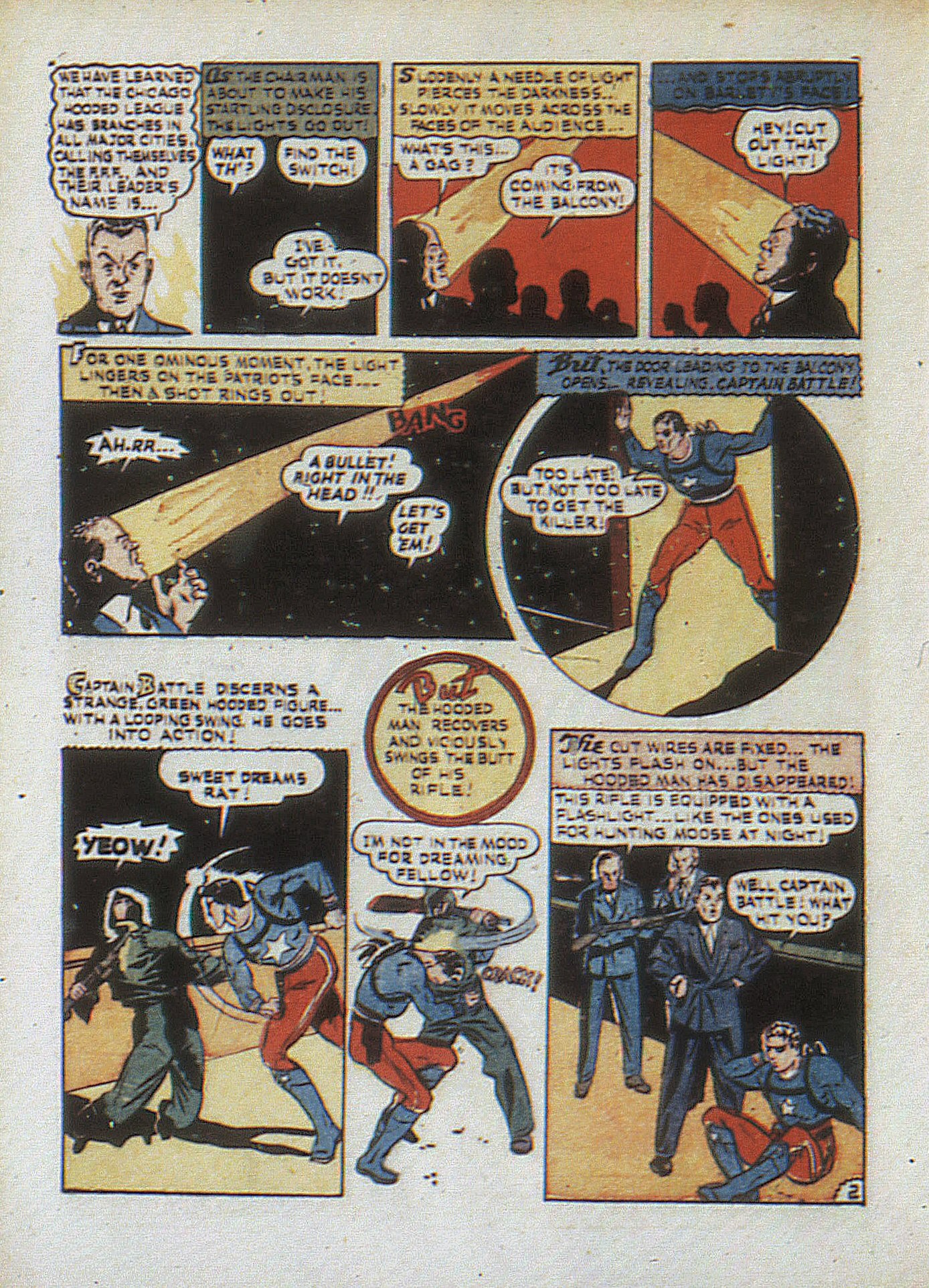 Read online Captain Battle Comics comic -  Issue #1 - 36