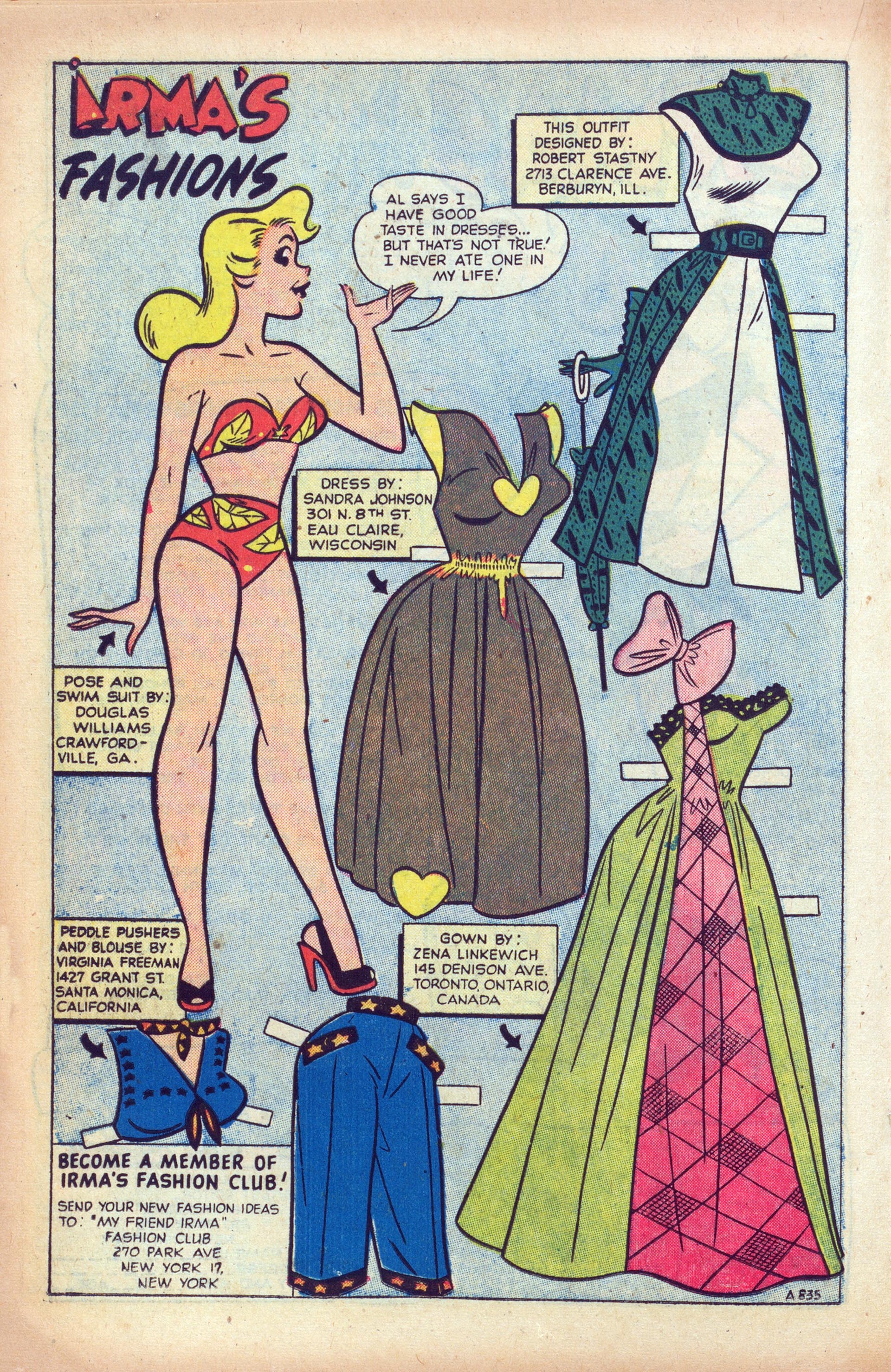 Read online My Friend Irma comic -  Issue #25 - 18