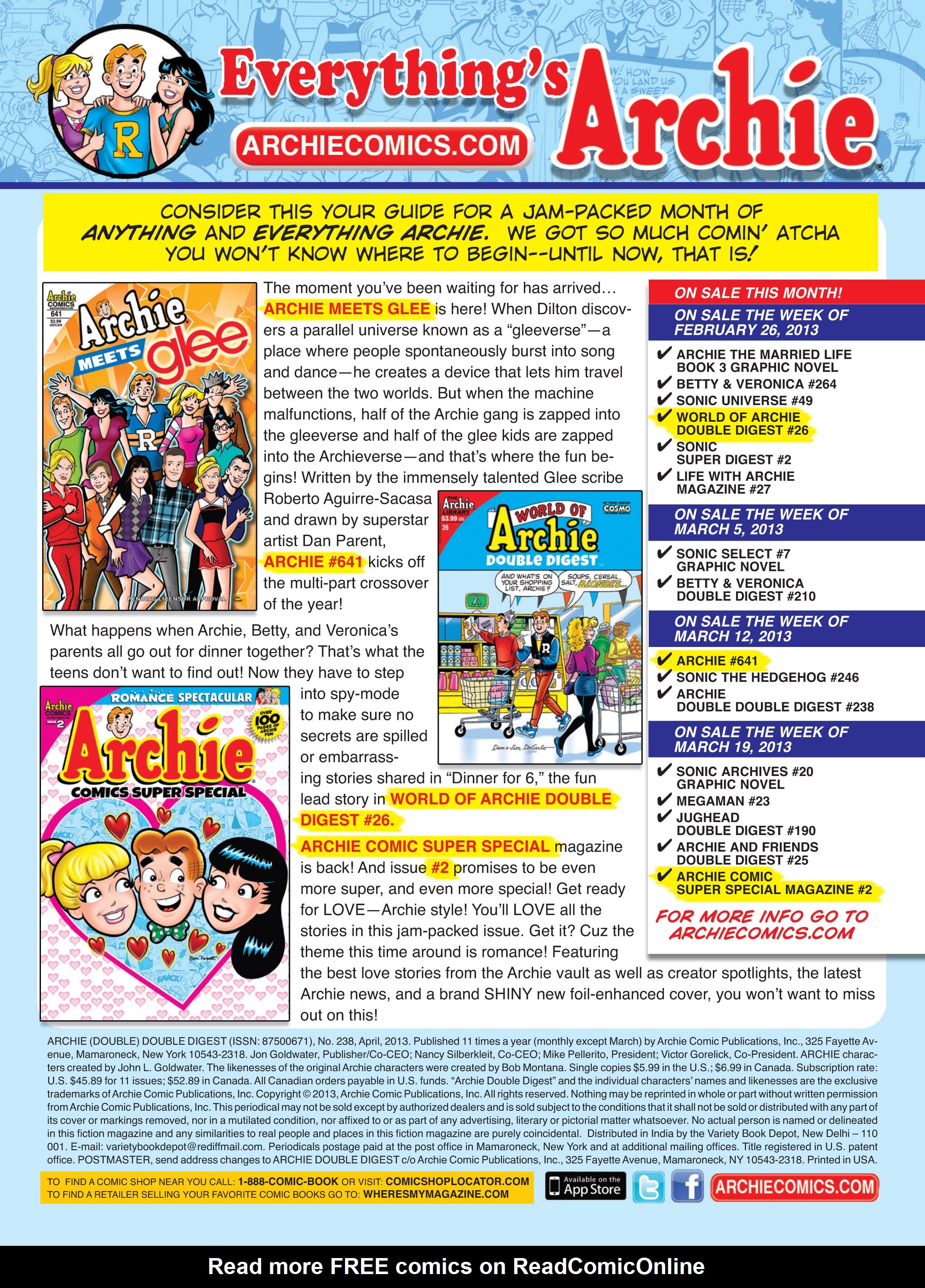 Read online Archie's Double Digest Magazine comic -  Issue #238 - 308