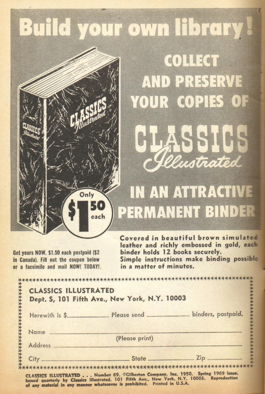 Read online Classics Illustrated comic -  Issue #69 - 2