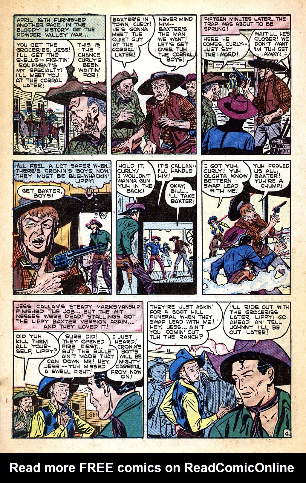 Read online Western Thrillers (1954) comic -  Issue #1 - 6