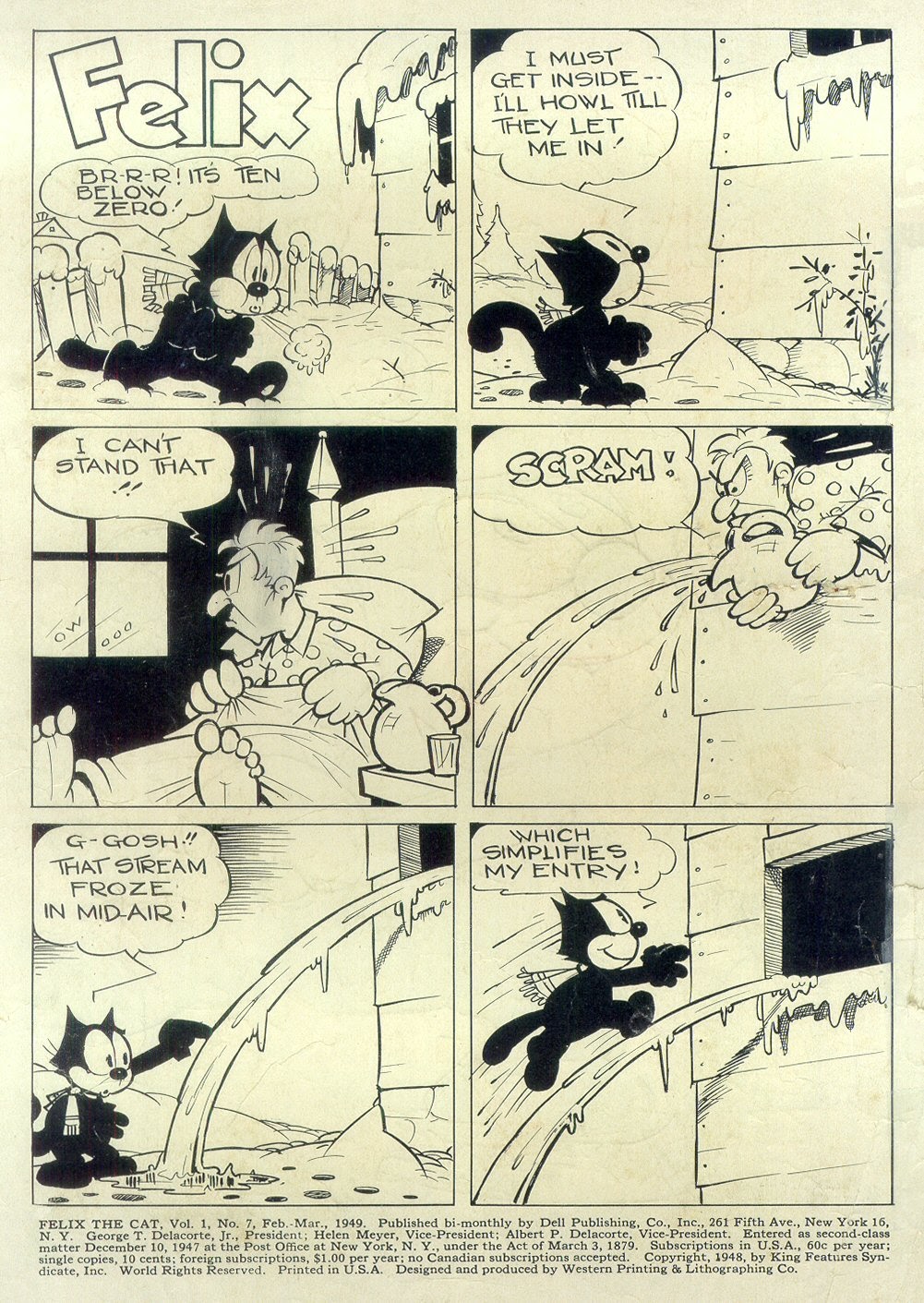 Read online Felix the Cat (1948) comic -  Issue #7 - 3
