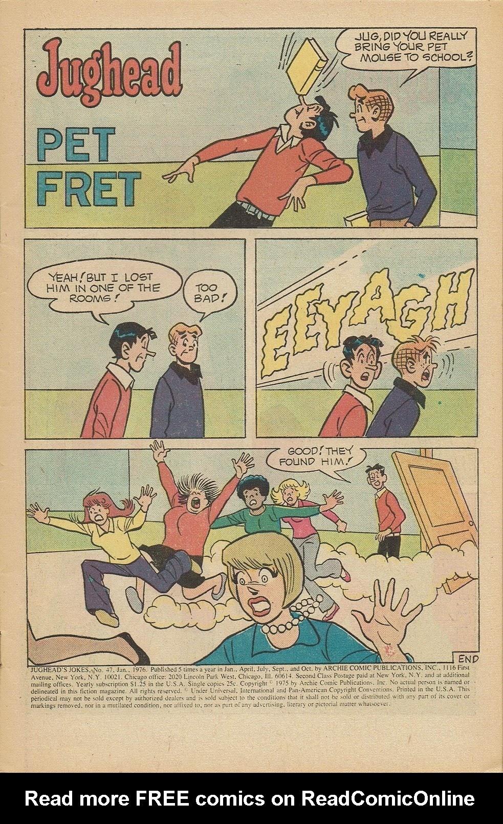 Read online Jughead's Jokes comic -  Issue #47 - 3