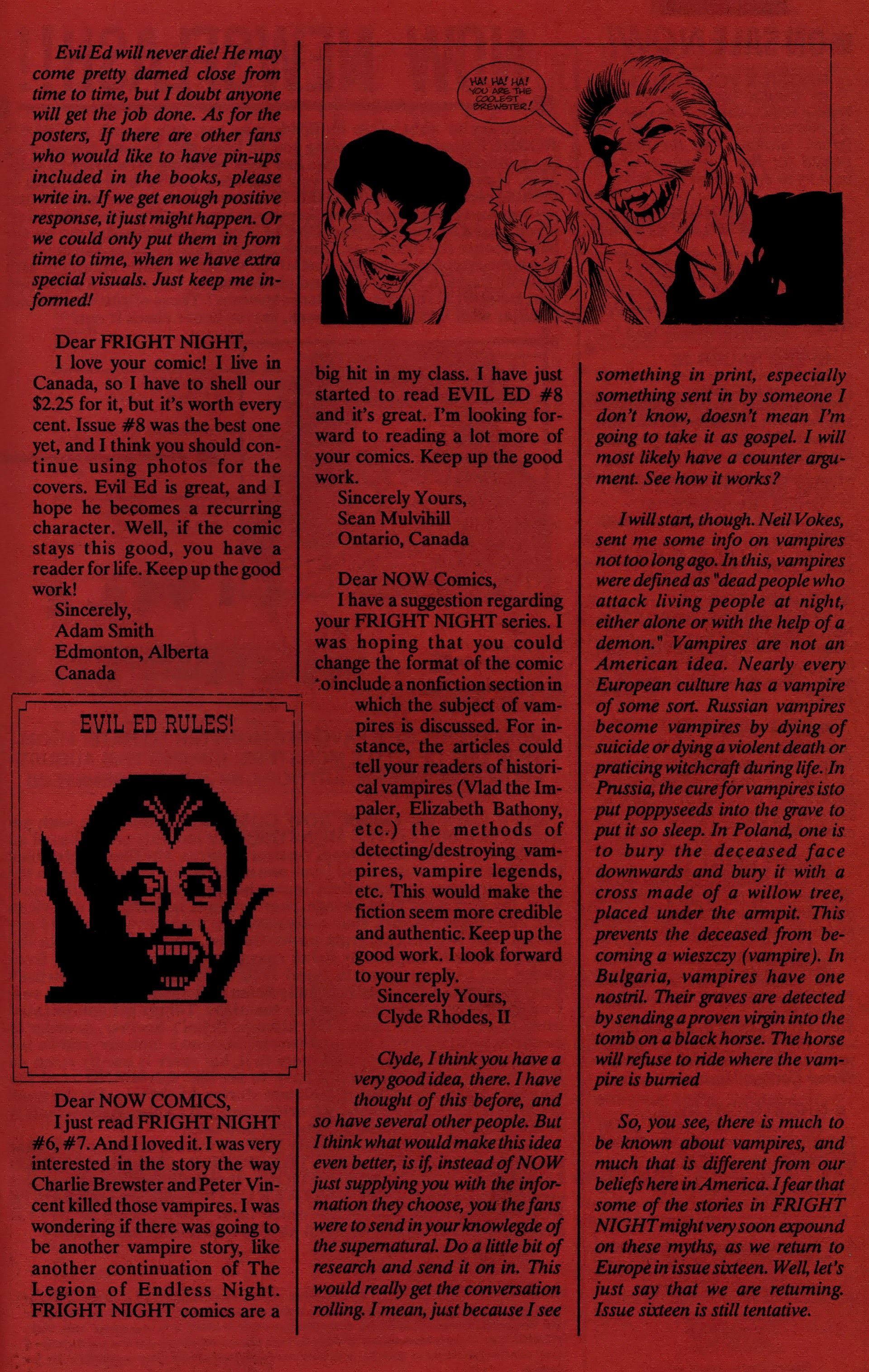 Read online Fright Night (1988) comic -  Issue #13 - 32