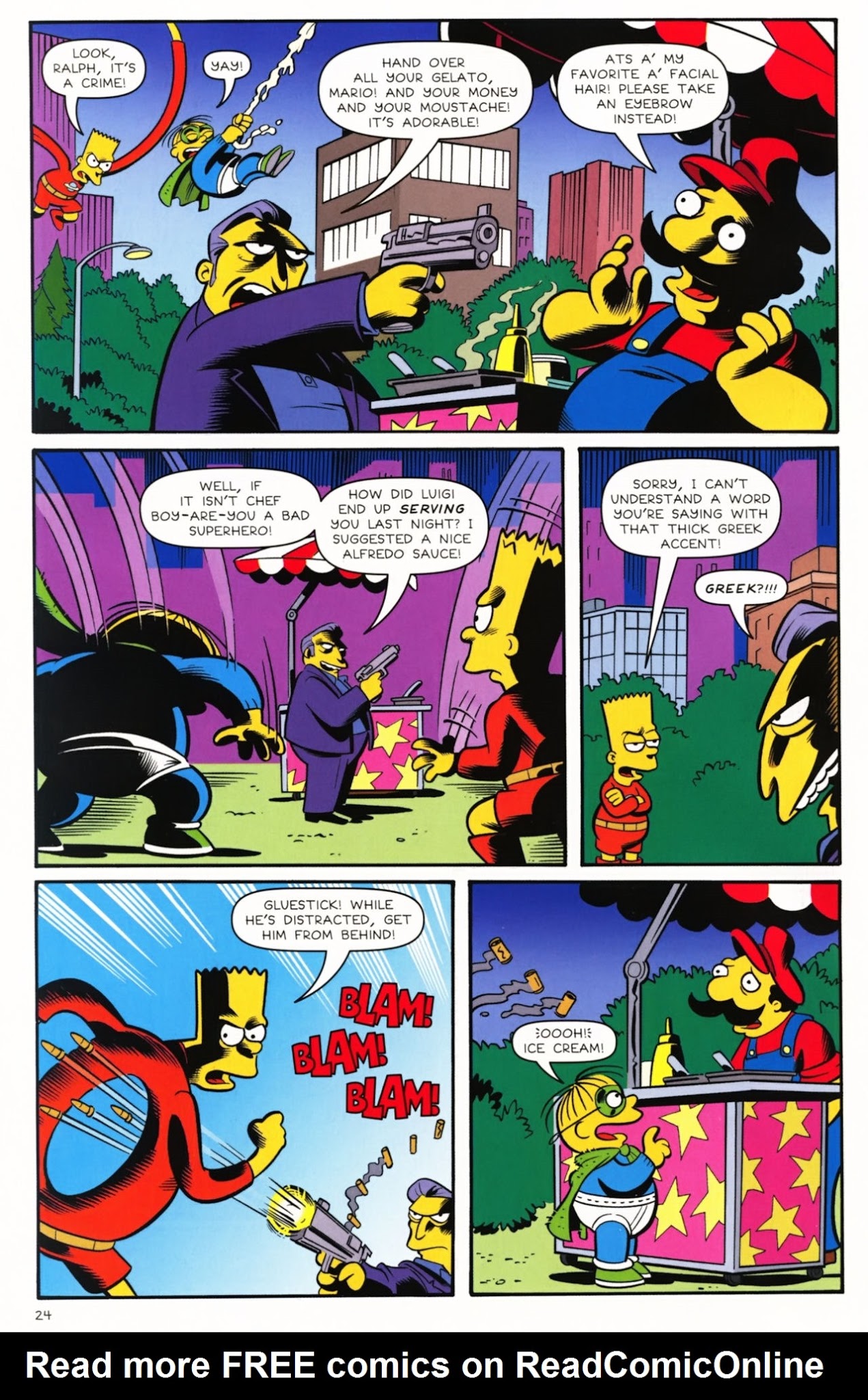 Read online Bongo Comics Presents Simpsons Super Spectacular comic -  Issue #11 - 26