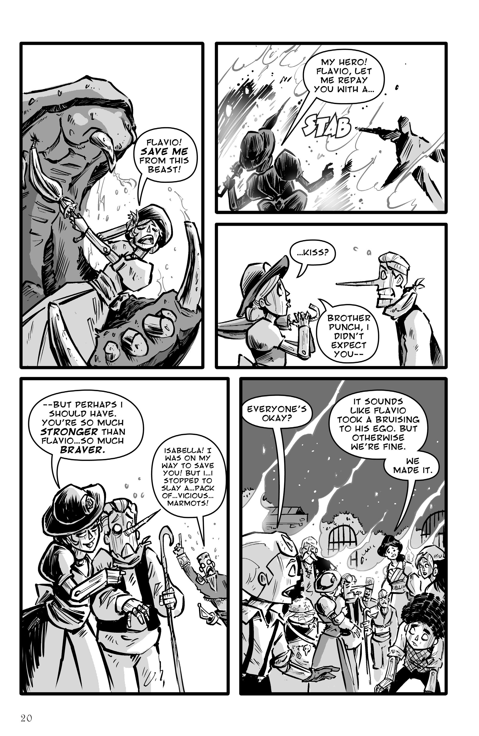 Read online Pinocchio, Vampire Slayer Versus the Vampire Zoo comic -  Issue # Full - 21
