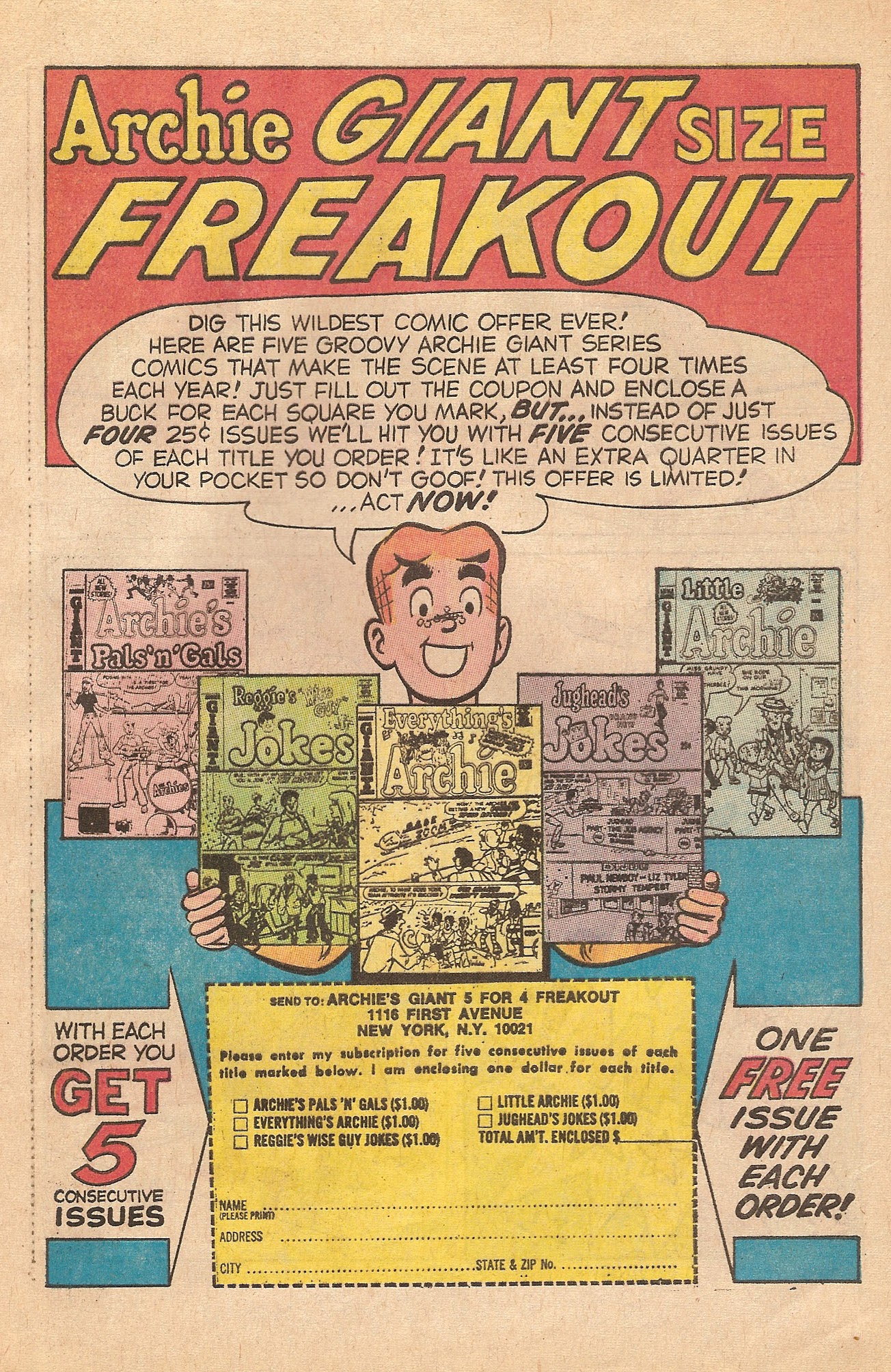 Read online Jughead's Jokes comic -  Issue #17 - 55