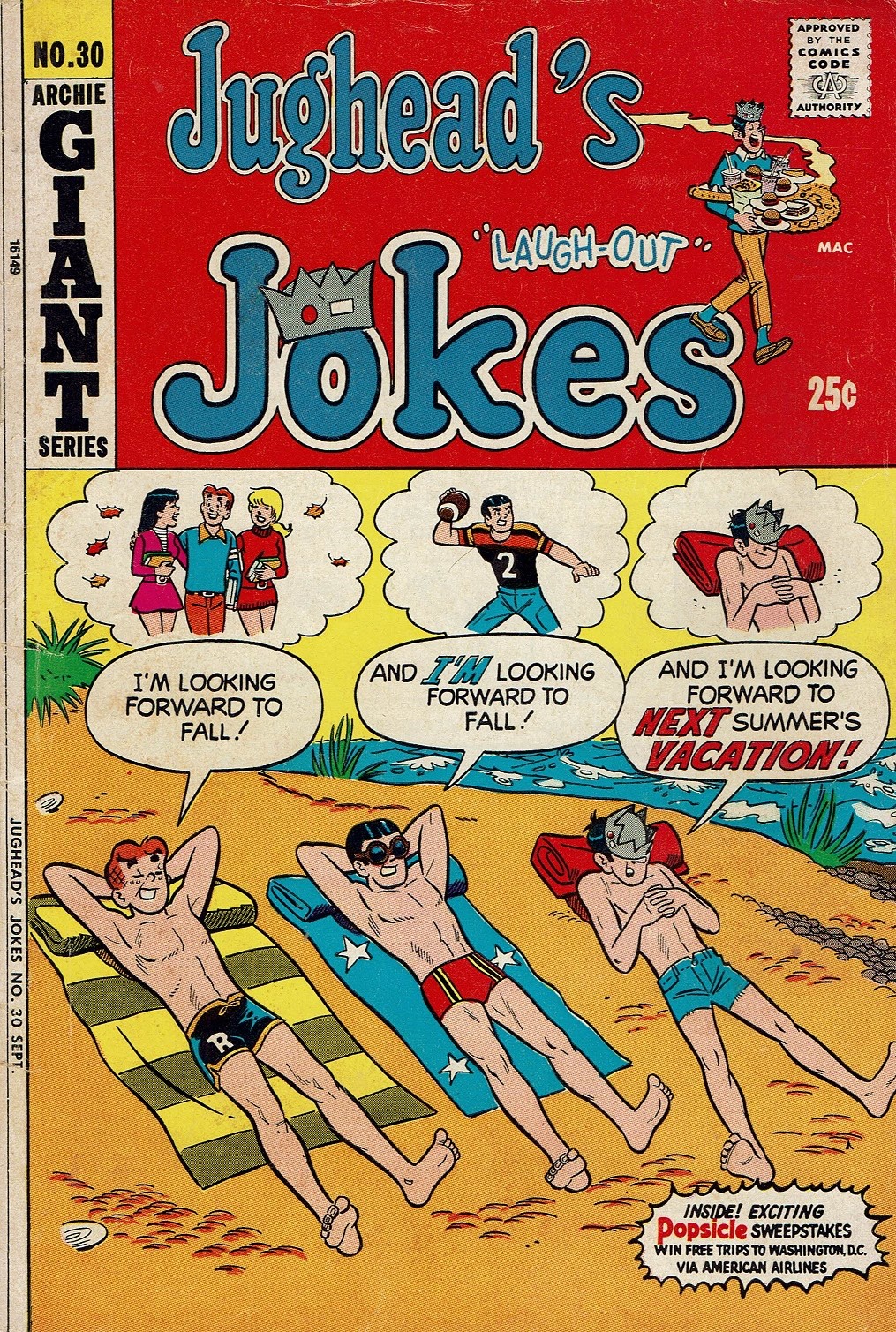 Read online Jughead's Jokes comic -  Issue #30 - 1