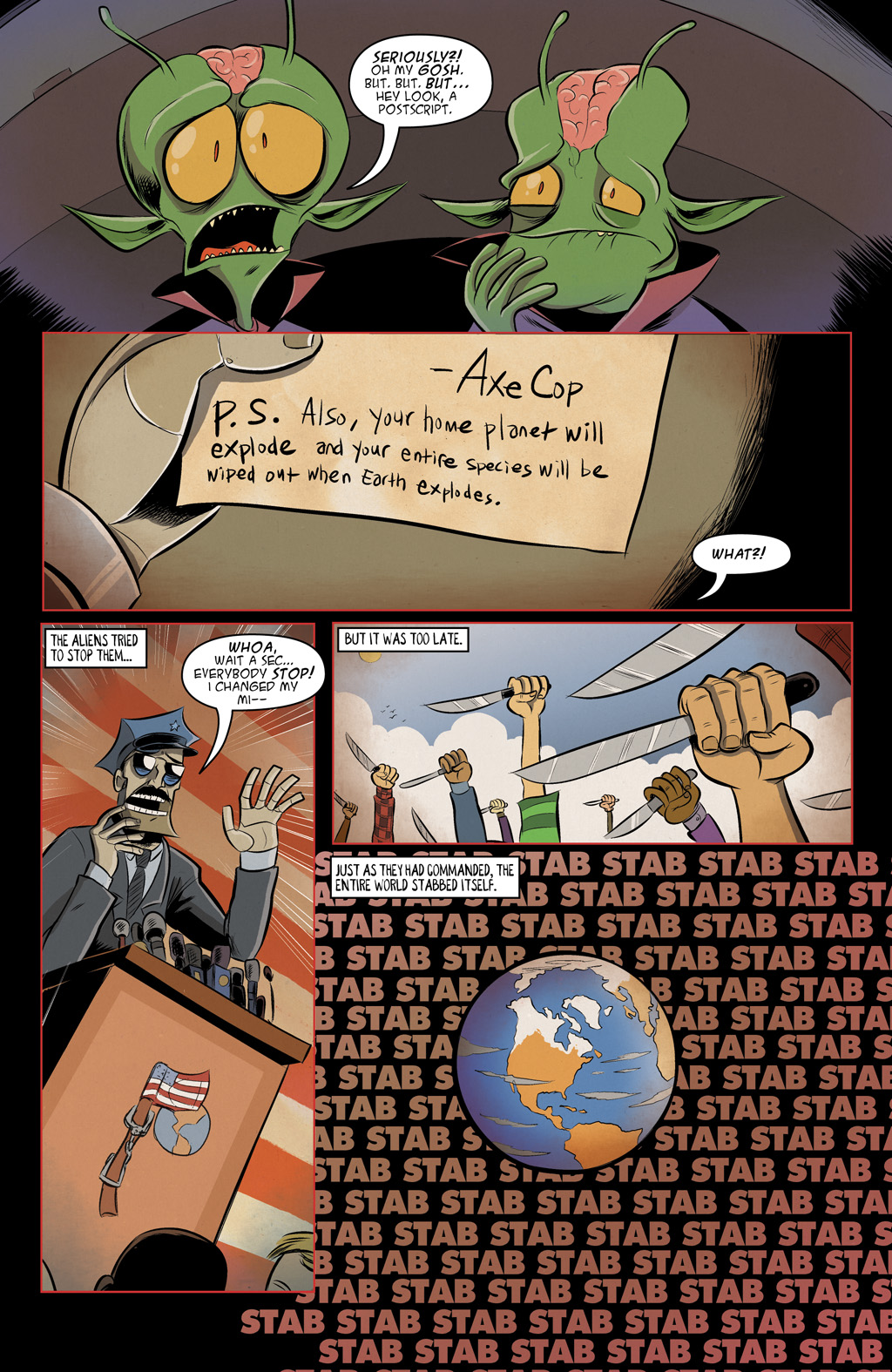 Read online Axe Cop: President of the World comic -  Issue #3 - 19