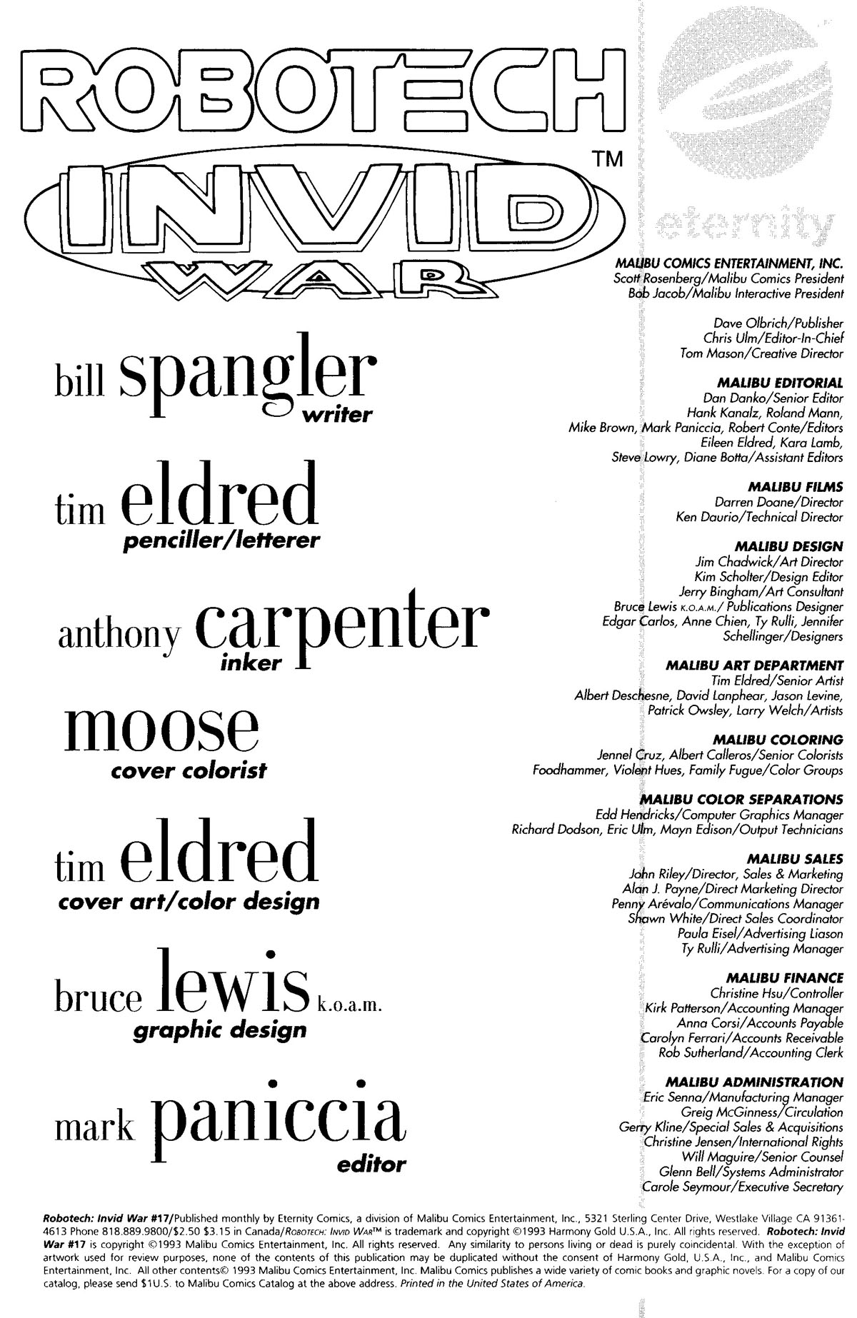 Read online Robotech: Invid War comic -  Issue #17 - 2