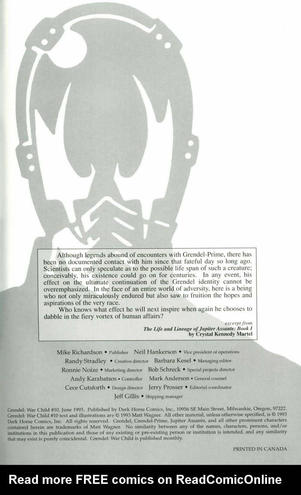 Read online Grendel: War Child comic -  Issue #10 - 51