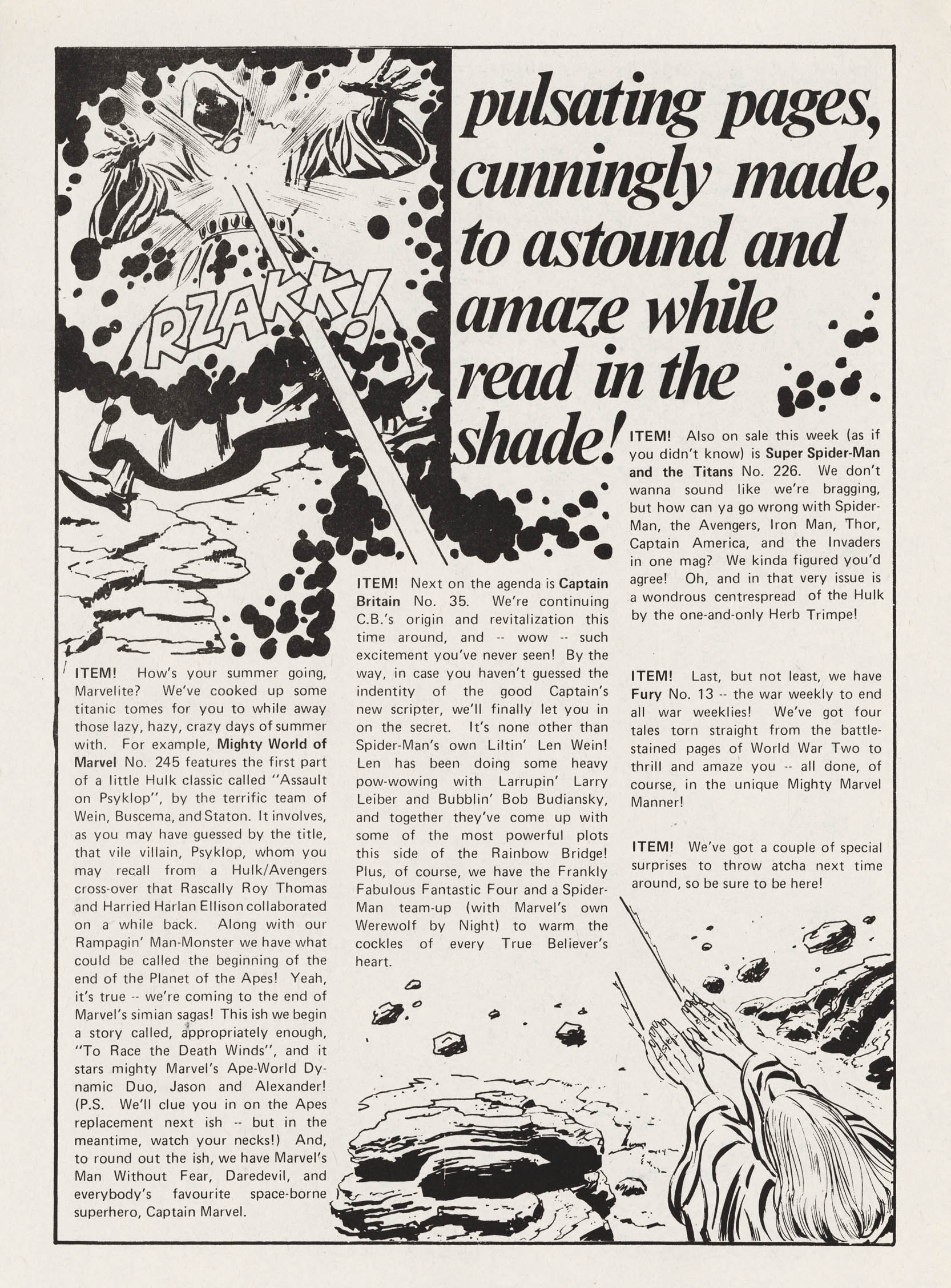 Read online Captain Britain (1976) comic -  Issue #35 - 30