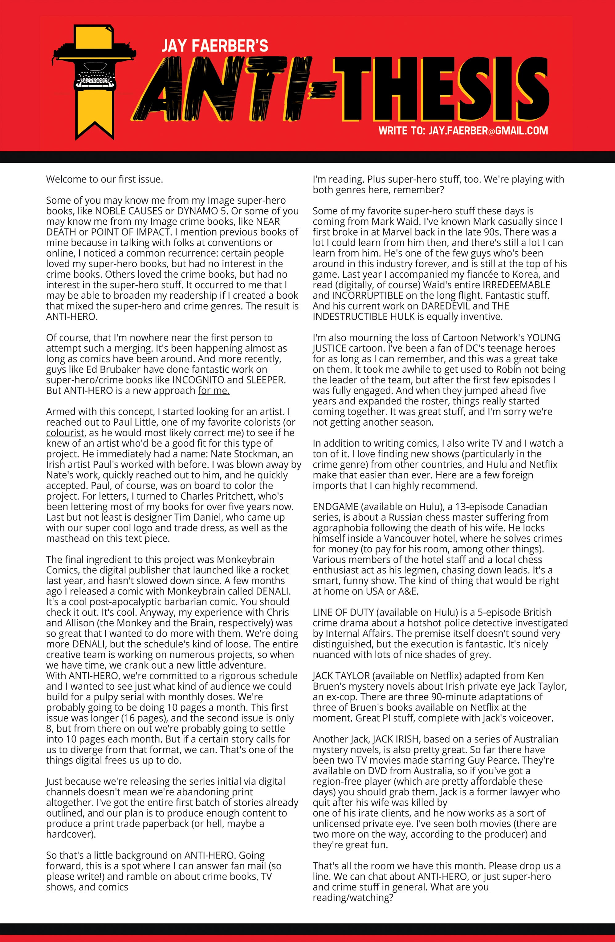 Read online Anti-Hero (2013) comic -  Issue #1 - 19