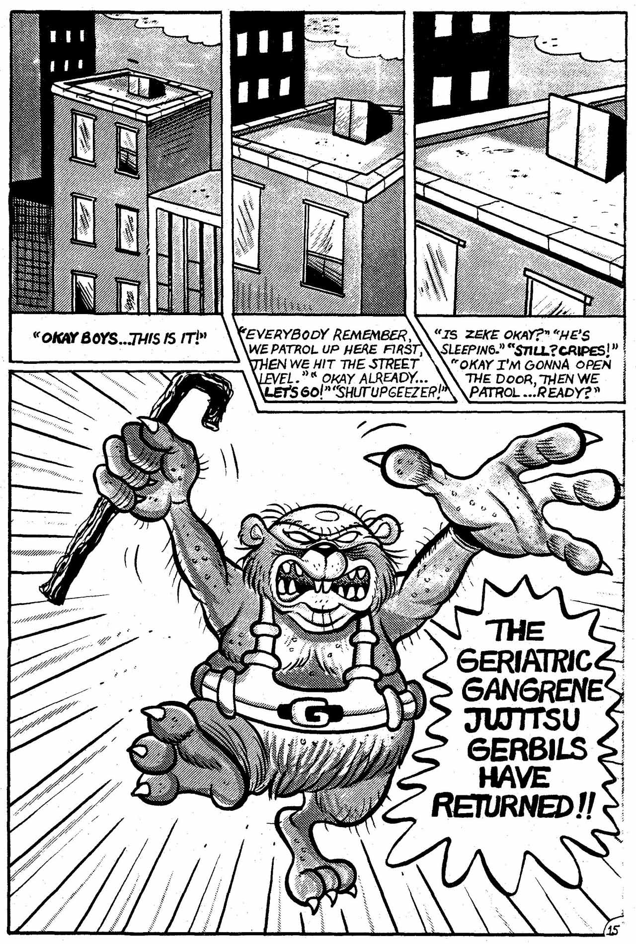 Read online Geriatric Gangrene Jujitsu Gerbils comic -  Issue #1 - 18
