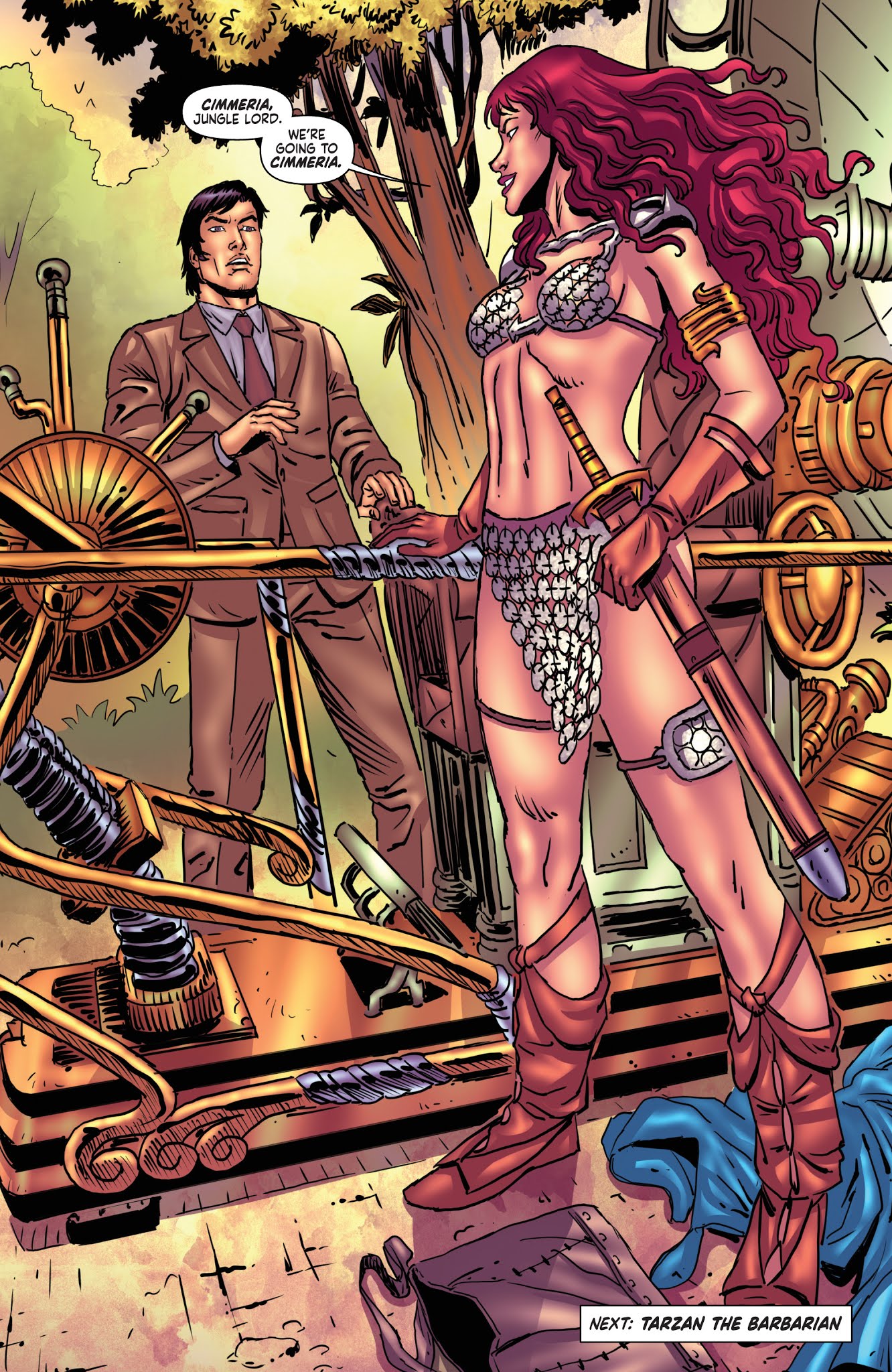 Read online Red Sonja/Tarzan comic -  Issue #3 - 27