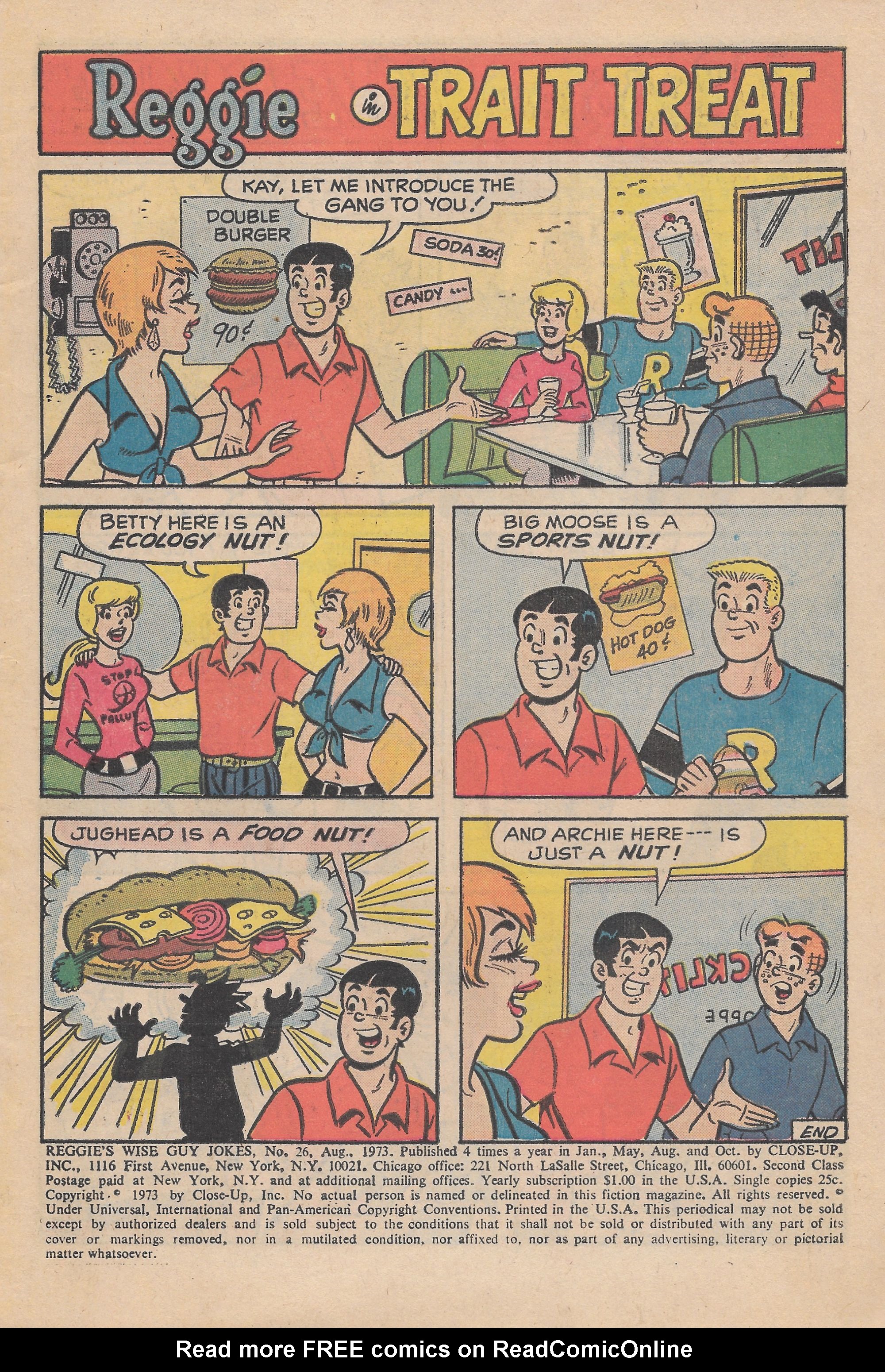 Read online Reggie's Wise Guy Jokes comic -  Issue #26 - 3