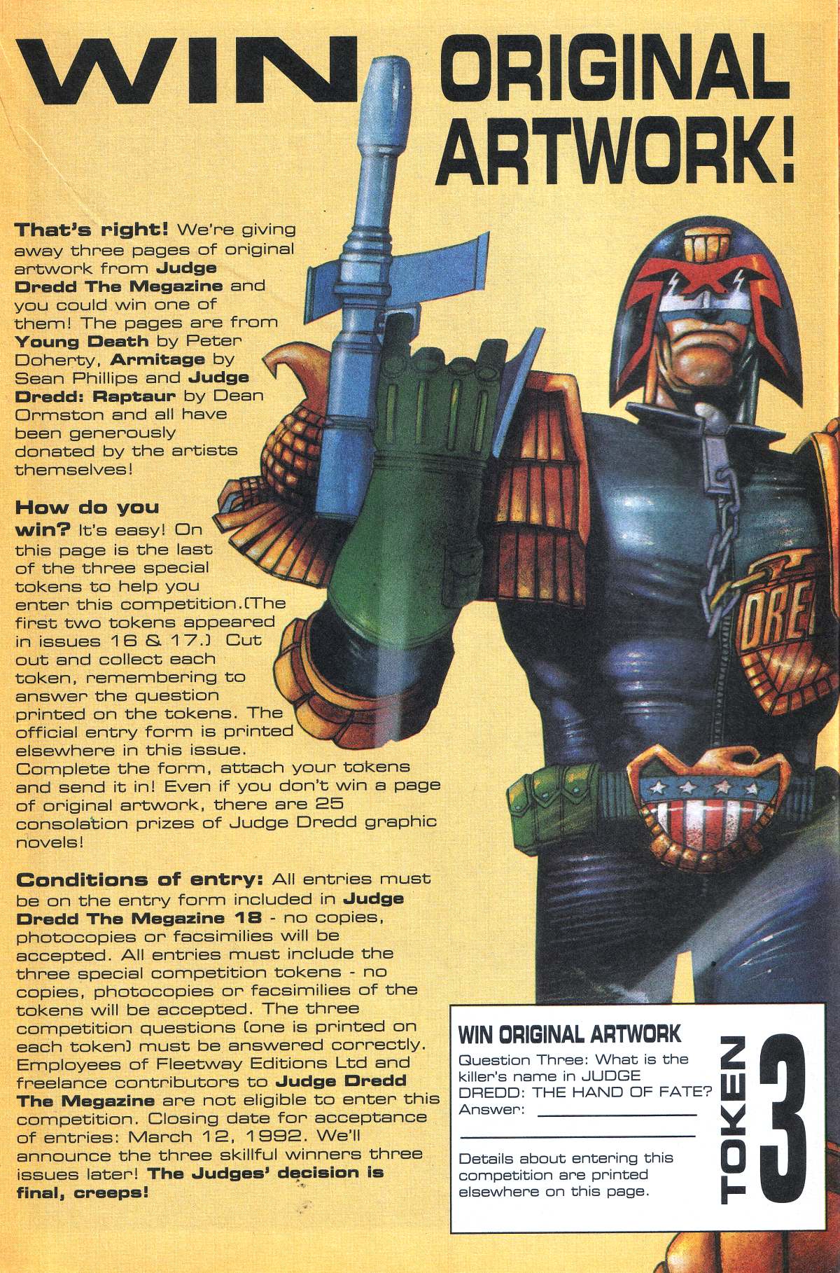 Read online Judge Dredd: The Megazine comic -  Issue #18 - 14