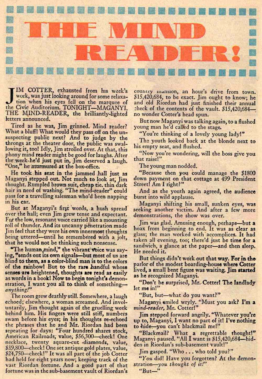 Read online Weird Thrillers comic -  Issue #3 - 19