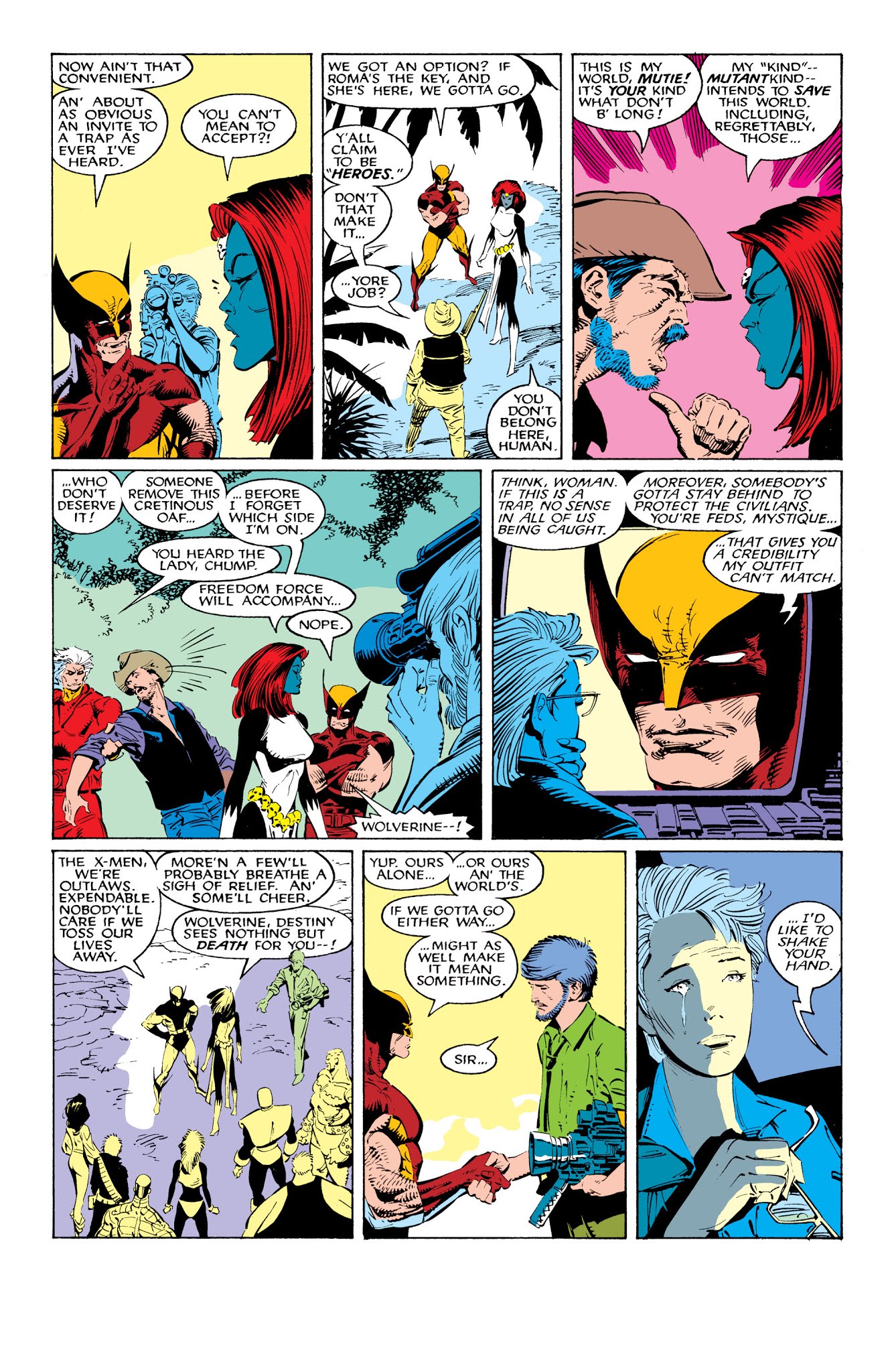 Read online X-Men: Fall of the Mutants comic -  Issue # TPB 1 (Part 2) - 100