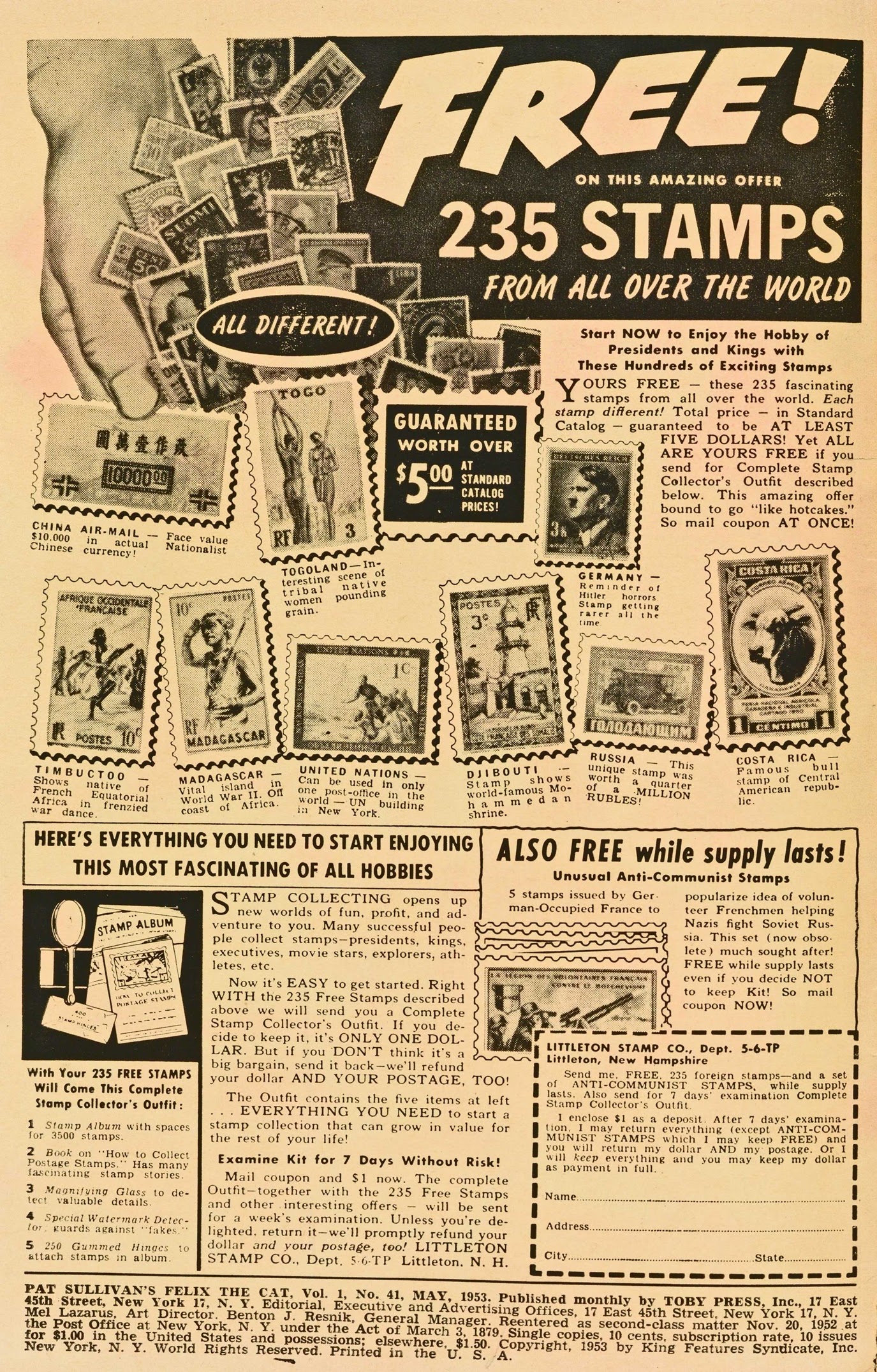 Read online Felix the Cat (1951) comic -  Issue #41 - 2