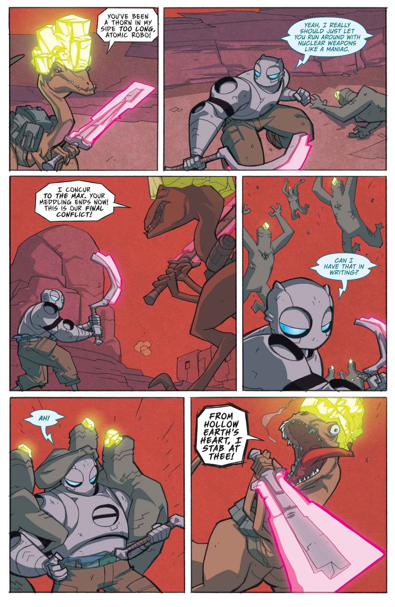 Read online Atomic Robo and the Savage Sword of Dr. Dinosaur comic -  Issue #4 - 21